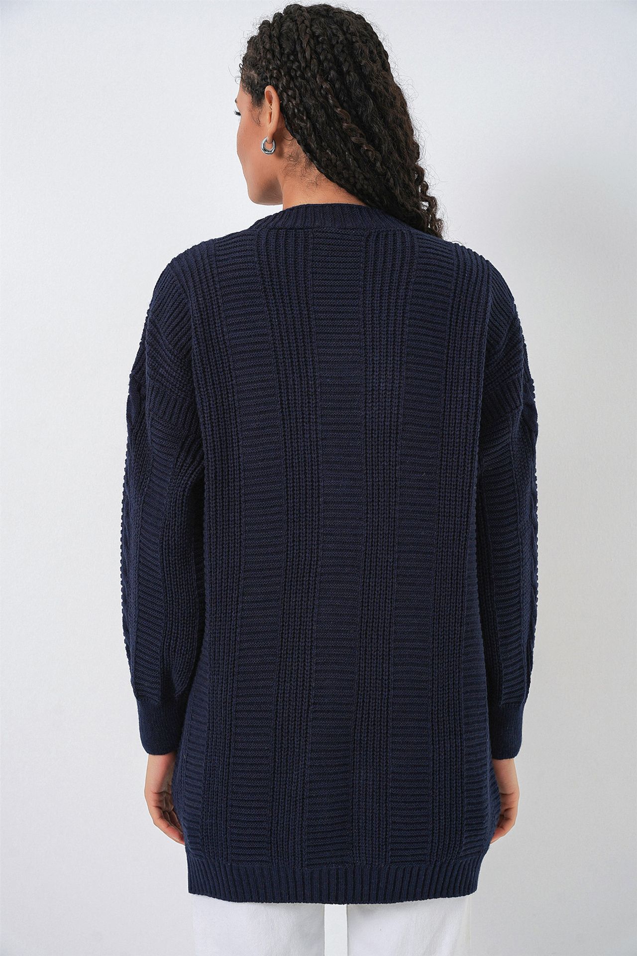 BDART Buttoned V-Neck Jacquard Cardigan 6