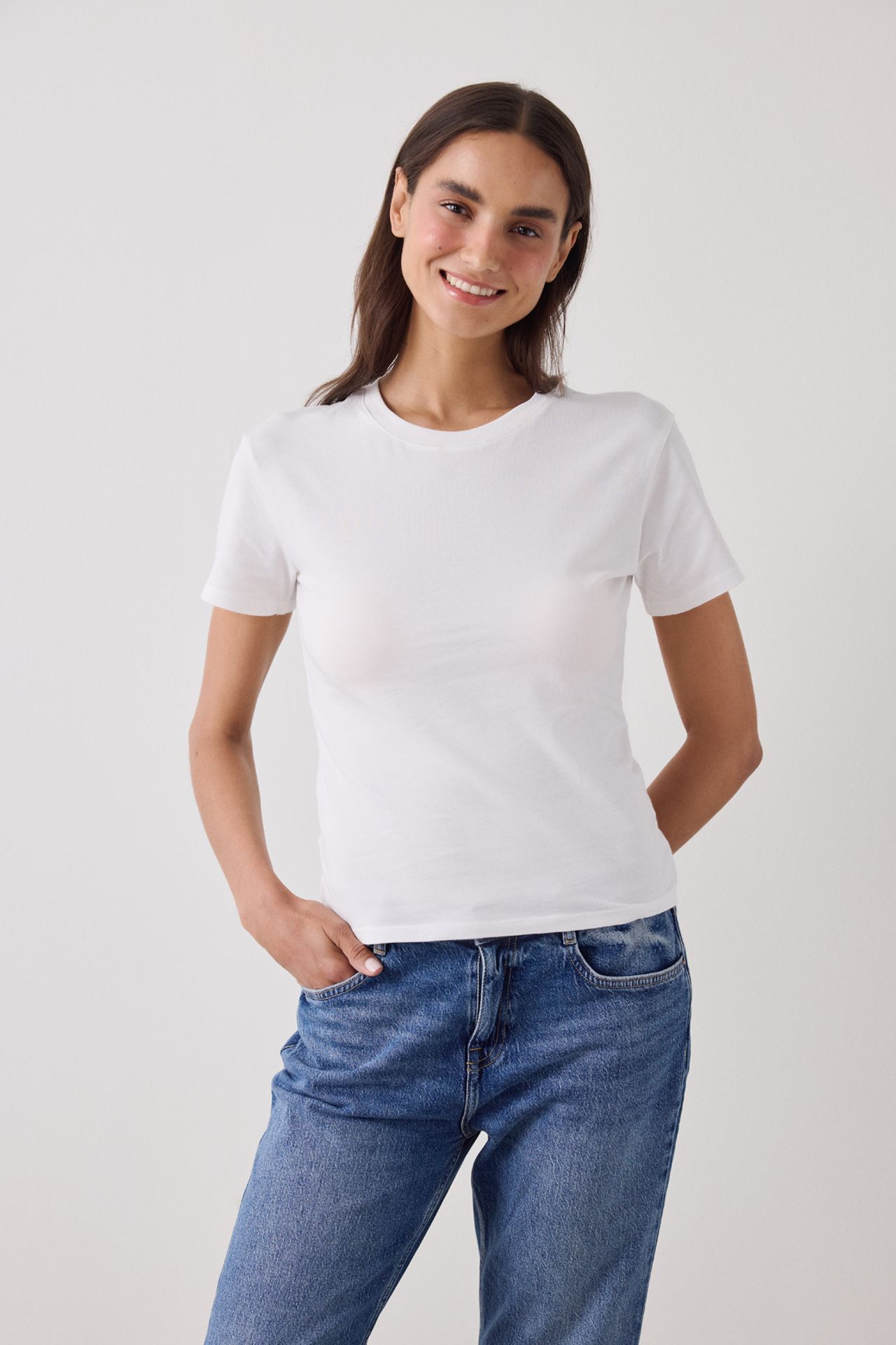 PENTI Women's Slim Fit T-Shirt Basic 3