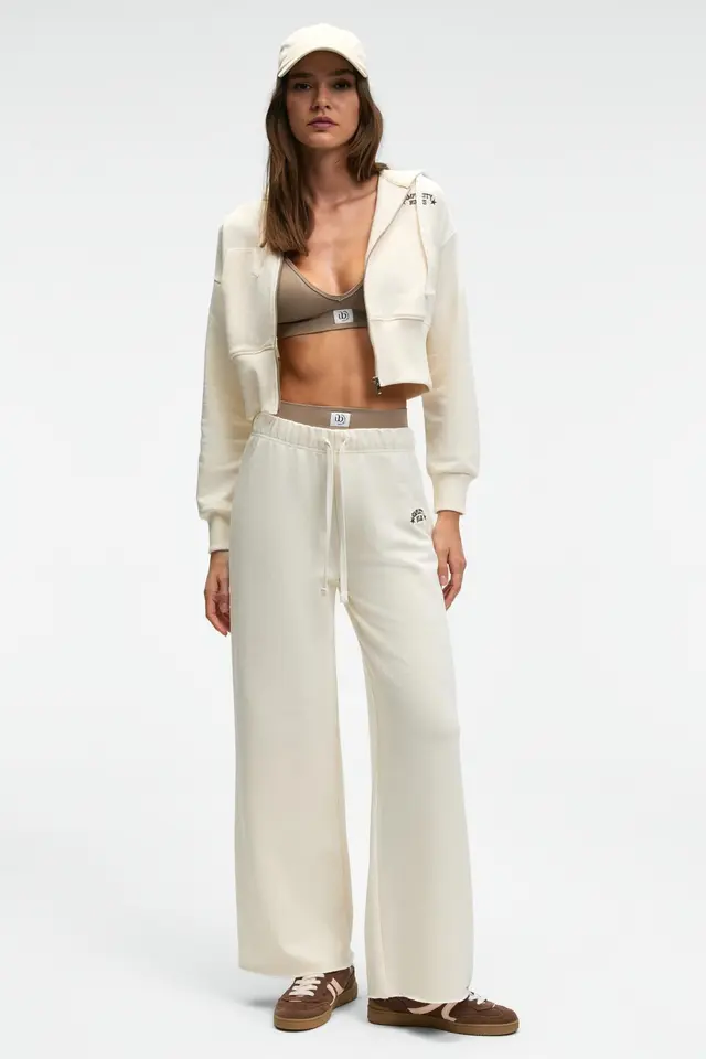 GRIMELANGE Wide Leg Drawstring Joggers