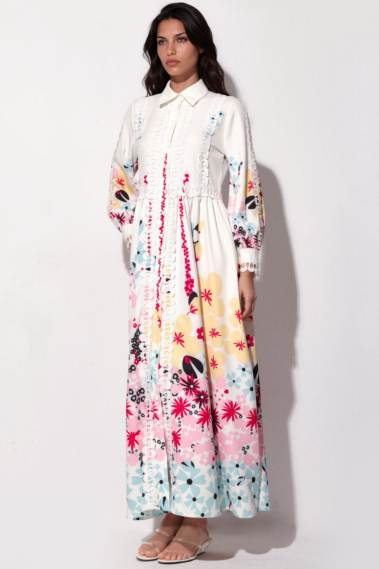 MSN Floral A-line Maxi Dress 5