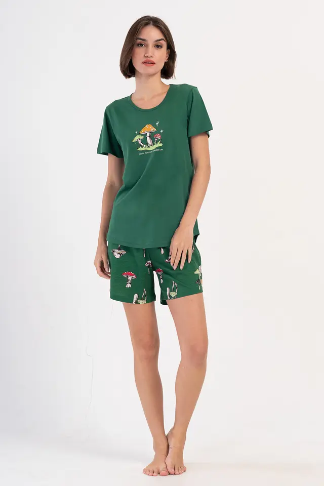 YAKE Two-Piece Relaxed Fit Pajama Set