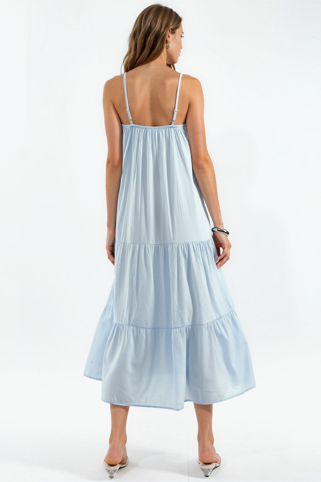 BDART Loose Fit Midi Dress with Square Collar 3