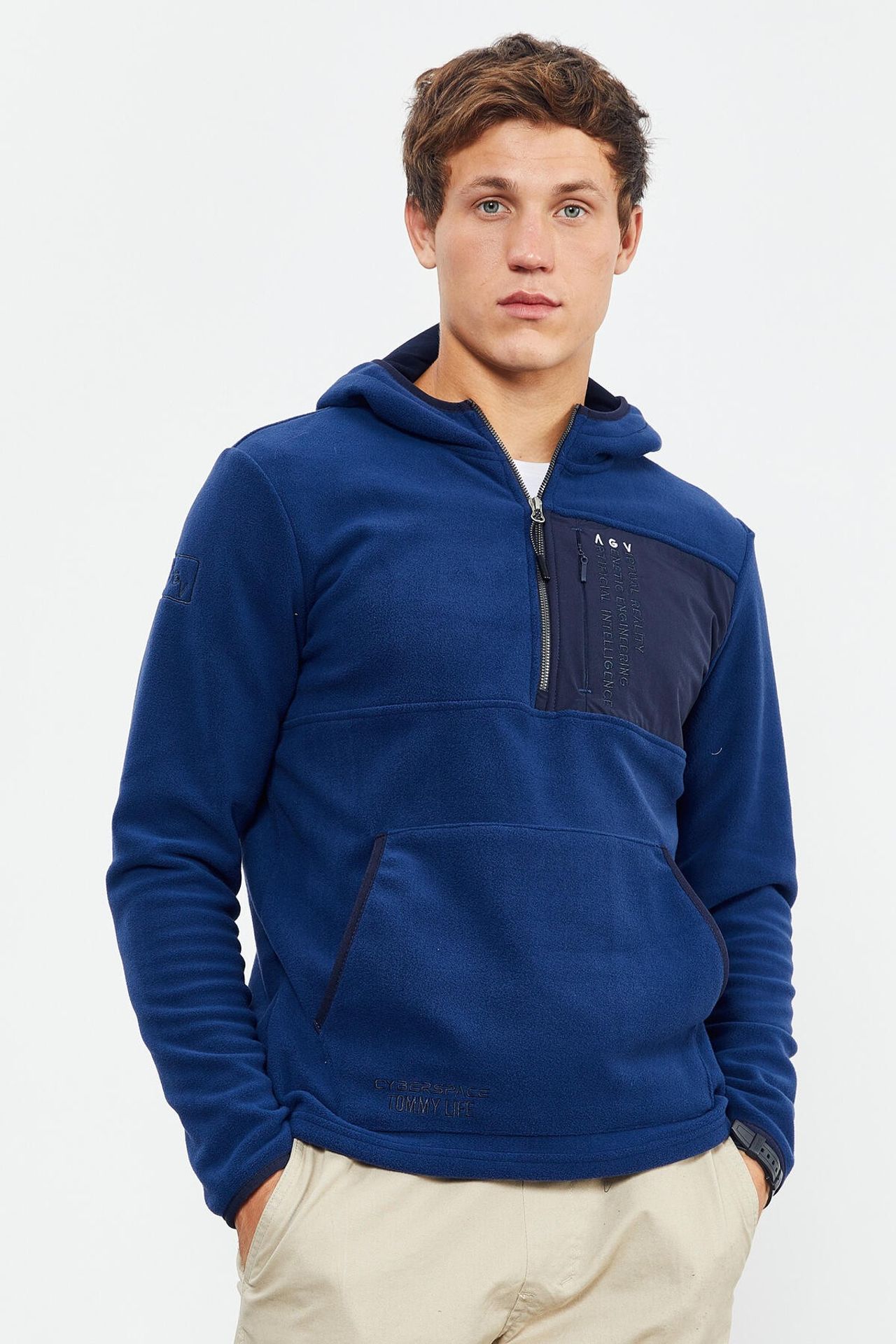 TOMMY Men's Half-Zip Hooded Sweatshirt 3