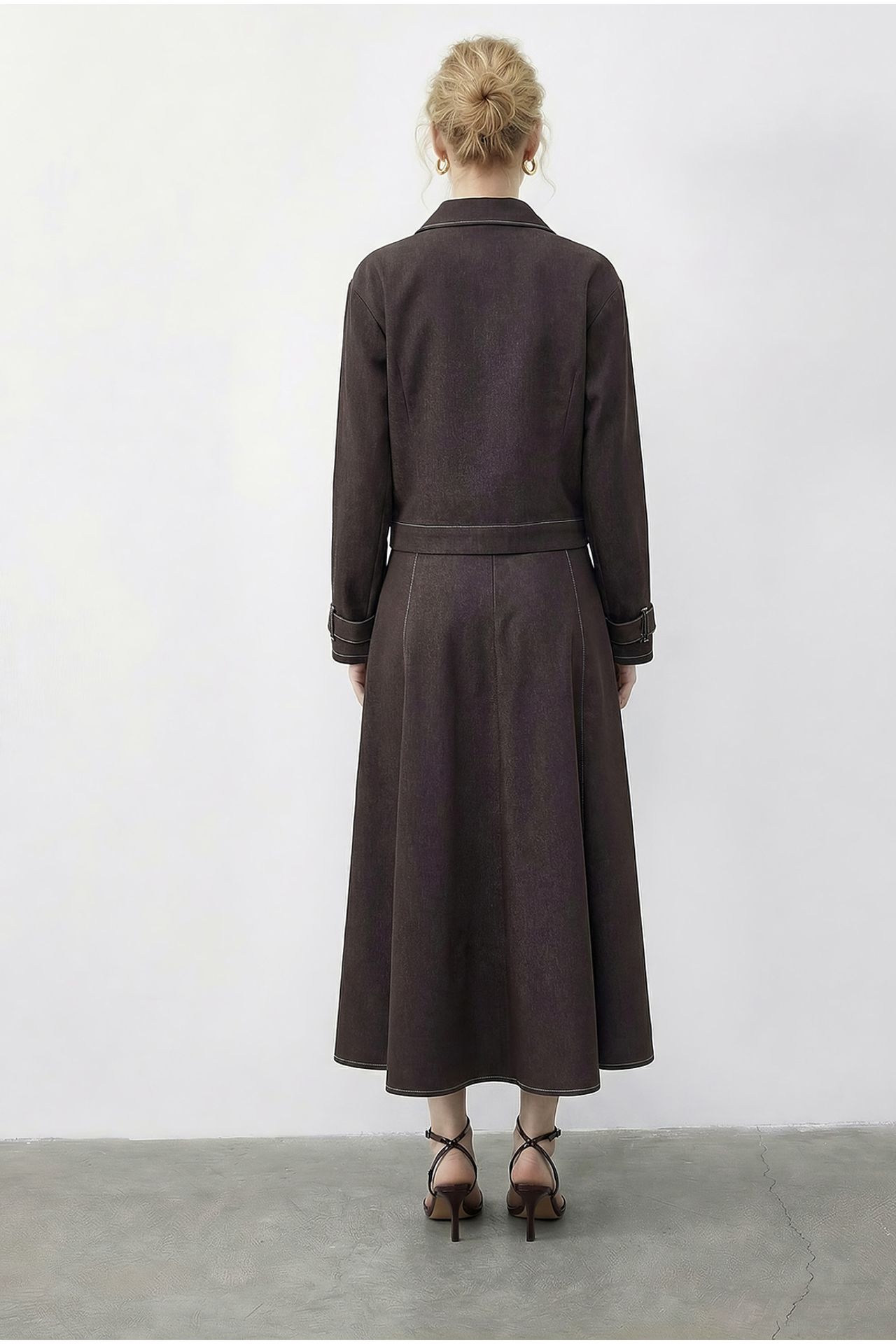 LUCCI Denim Jacket and Wide-Leg Pants Set 5