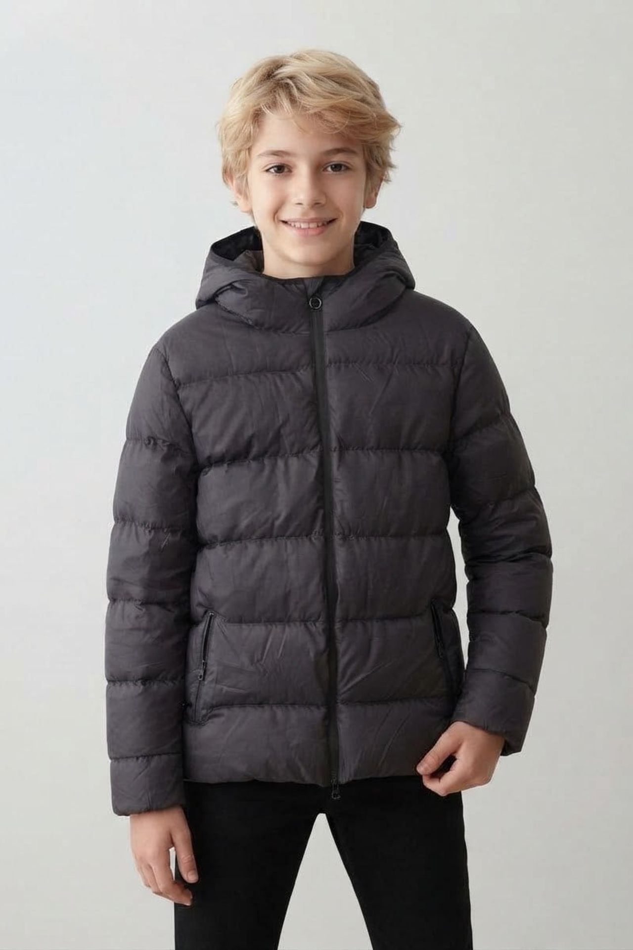 HİLAL AKINCI KİDS Hooded Padded Puffer Coat 3