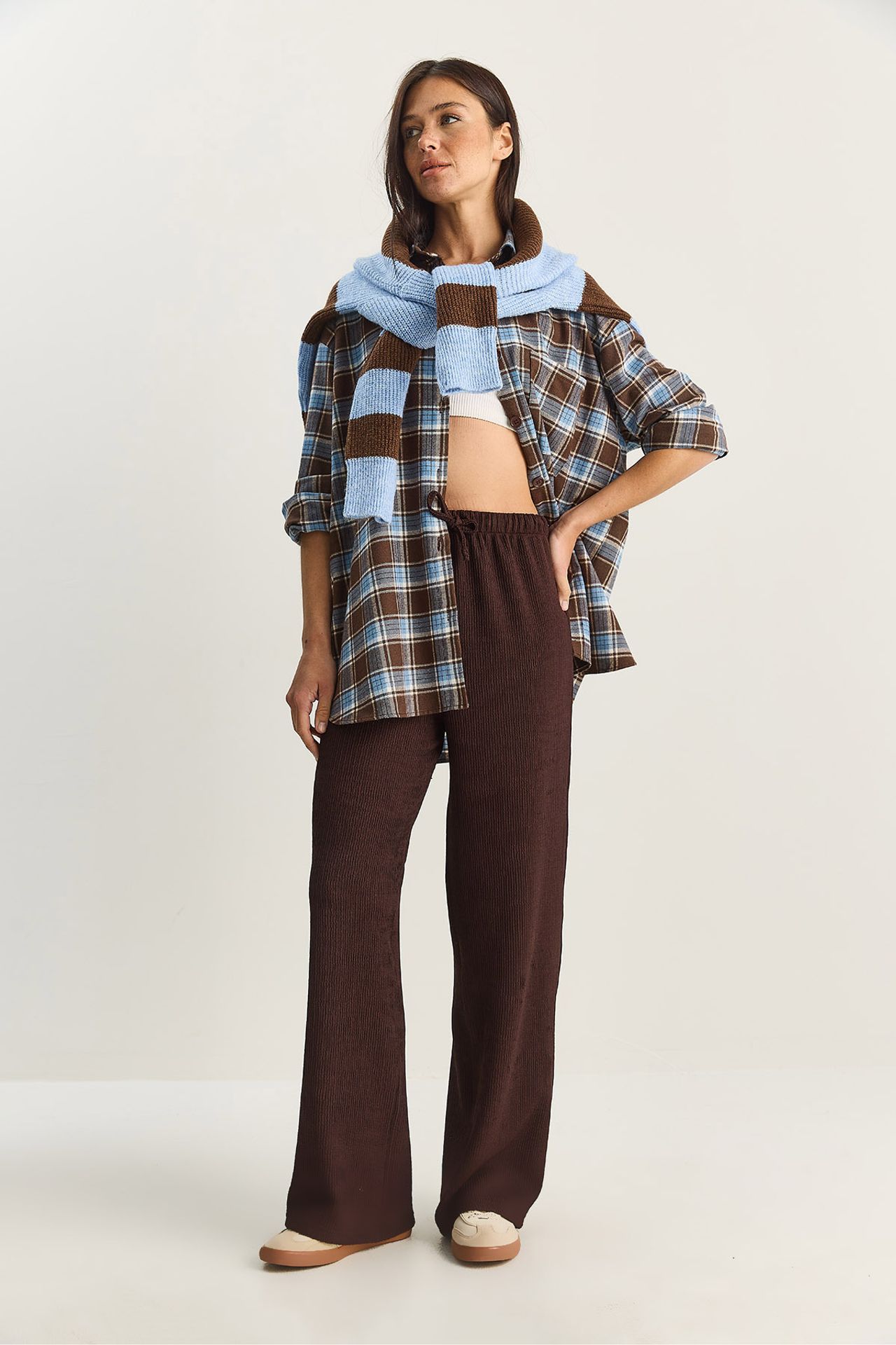 LUCCI High Waist Wide Leg Pants 2