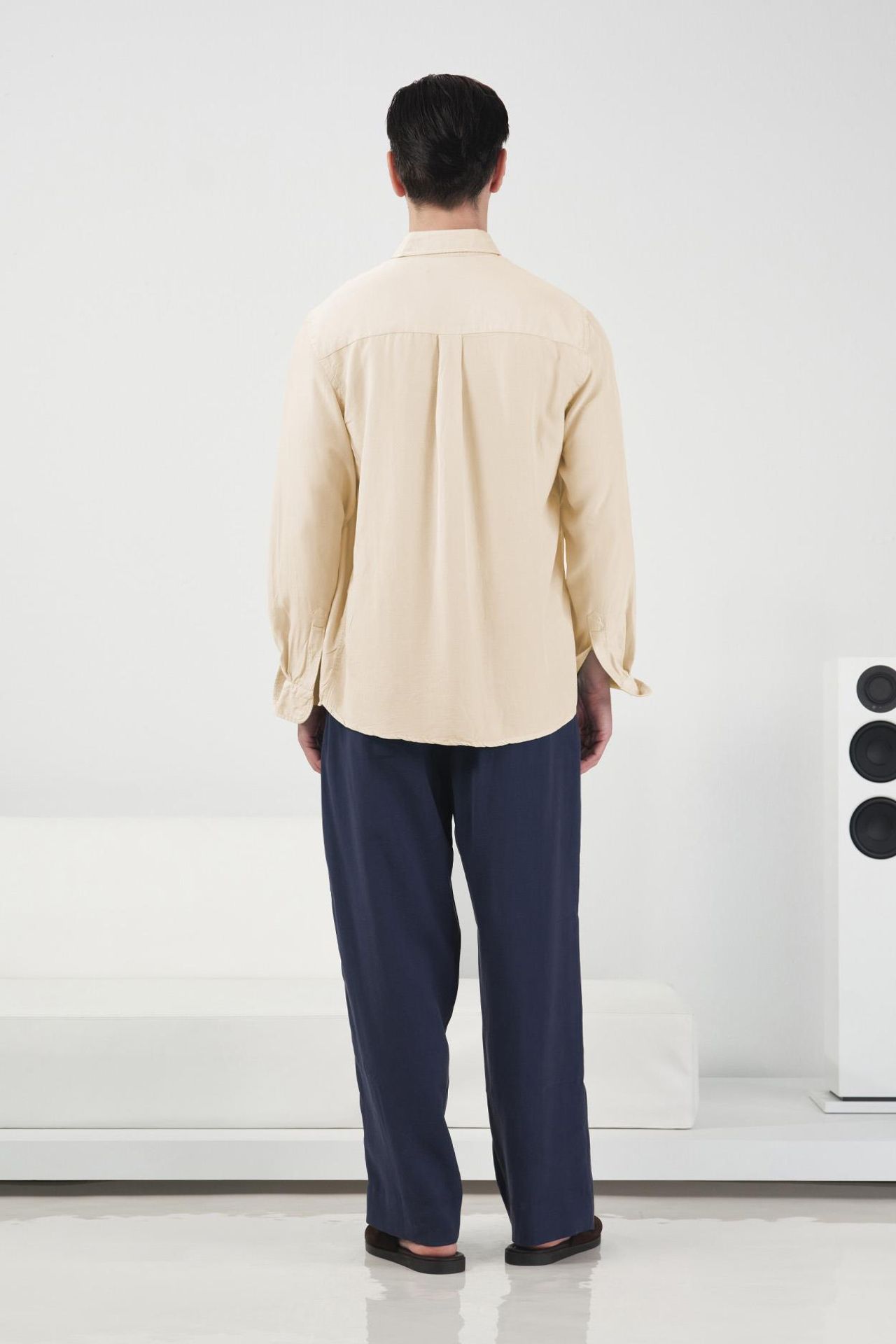 GIESTO Long Sleeve Buttoned Tencel Shirt 3