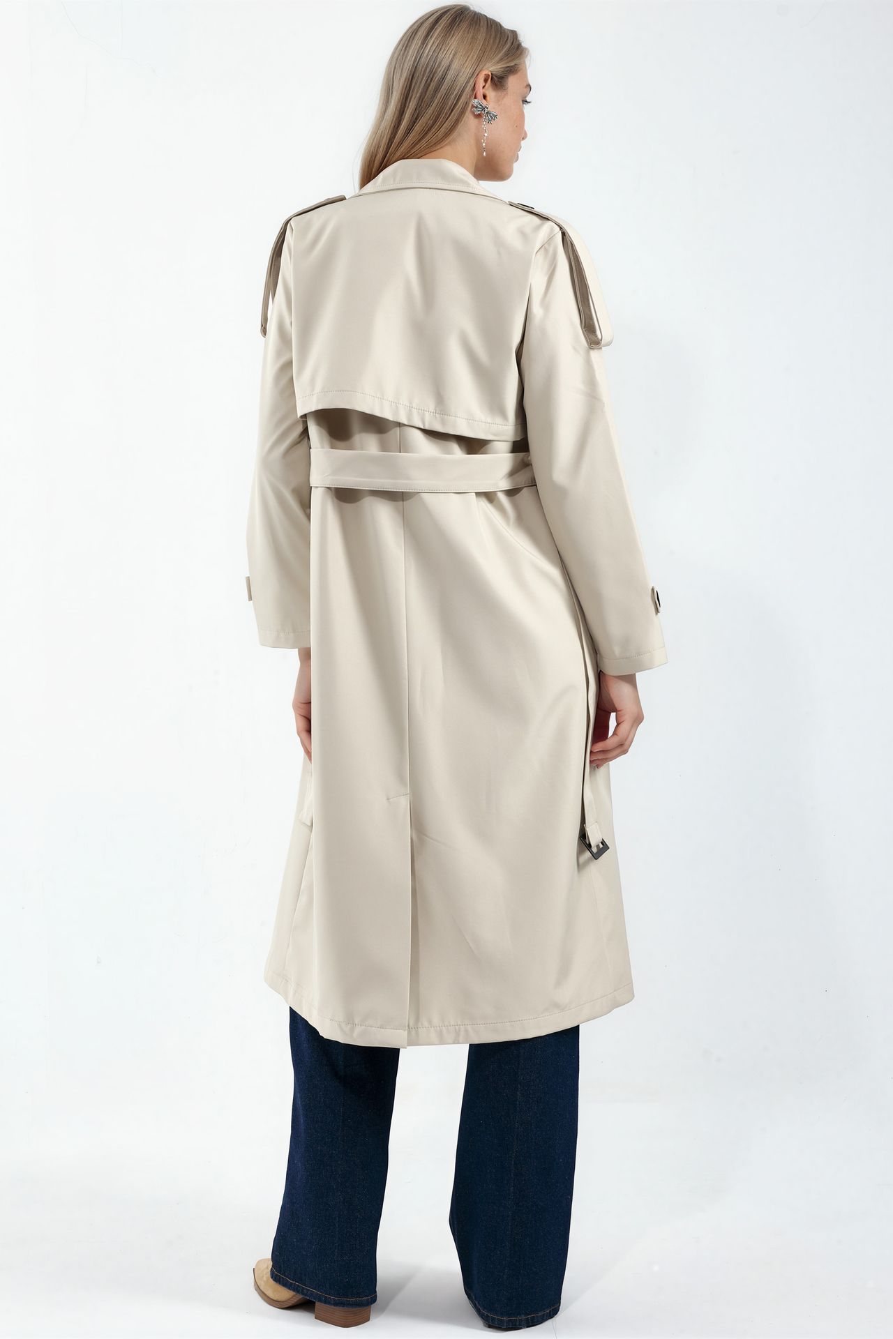 BDART Double Breasted Long Trench Coat