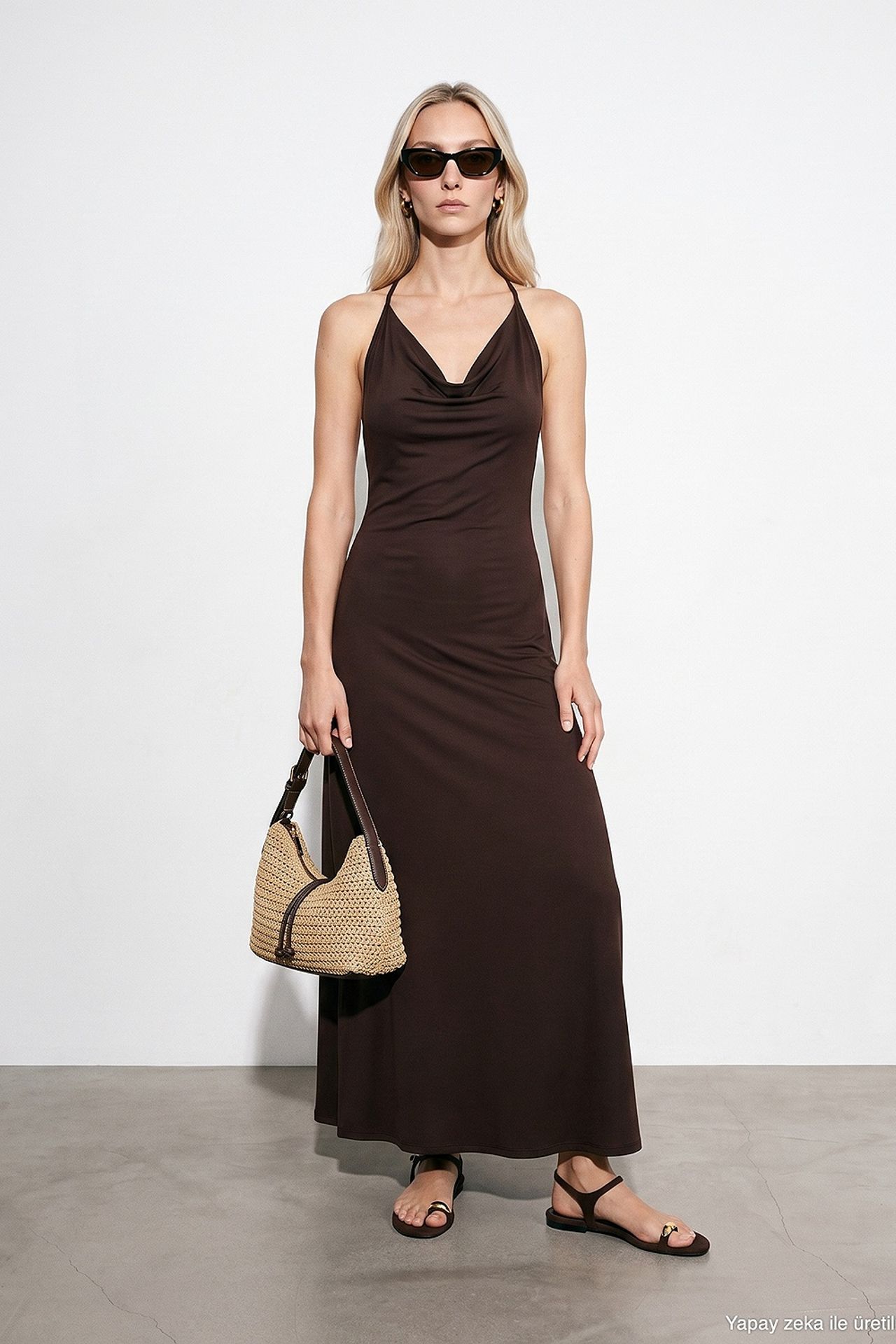 DILVIN Viscose Maxi Dress 4