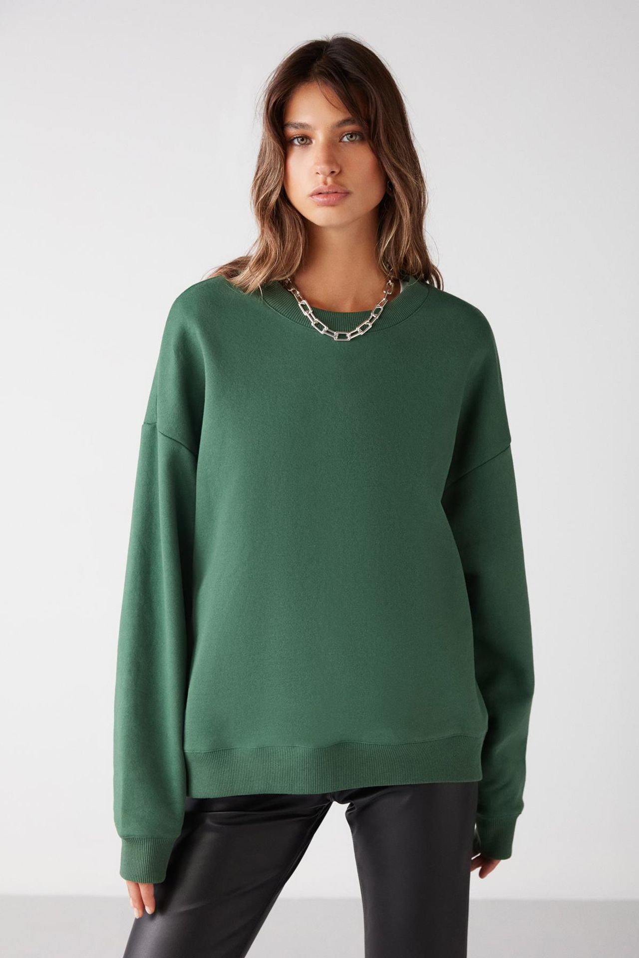 GRIMELANGE Oversized Crew Neck Sweatshirt 3