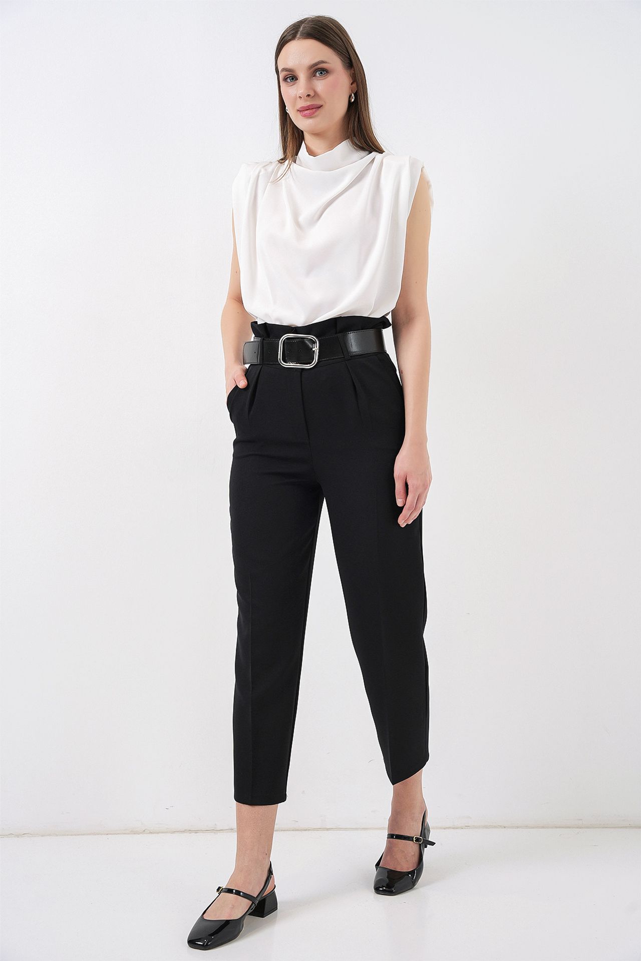 BDART Ankle Length Straight Pants with Bow 1