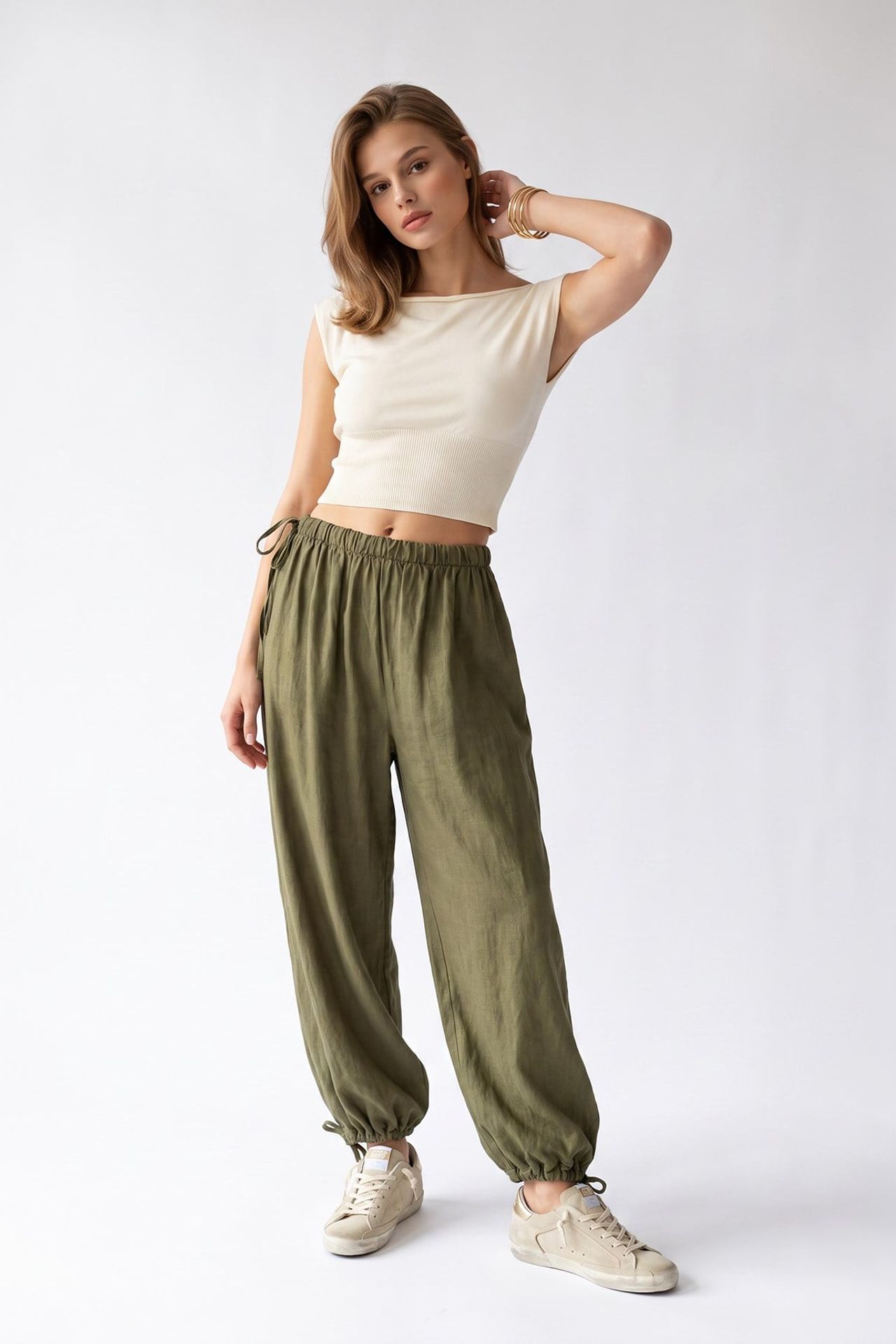 MIXRAY Tencel Düz Paça Pantolon 2