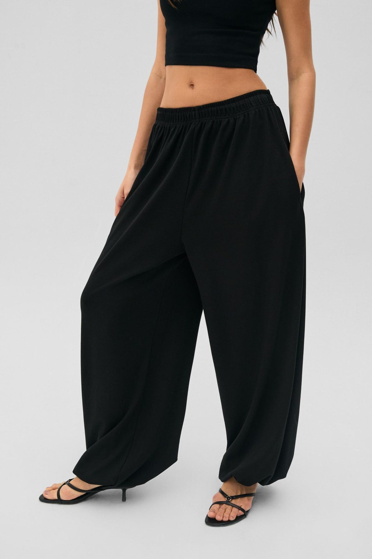 GRIMELANGE Oversized Wide Leg Joggers 2