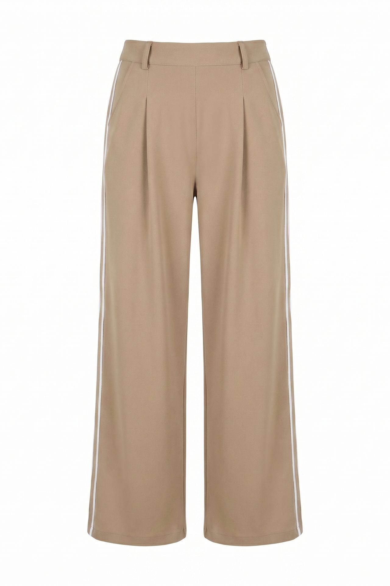 MY FASHION High-Waist Pleated Wide-Leg Trousers 5