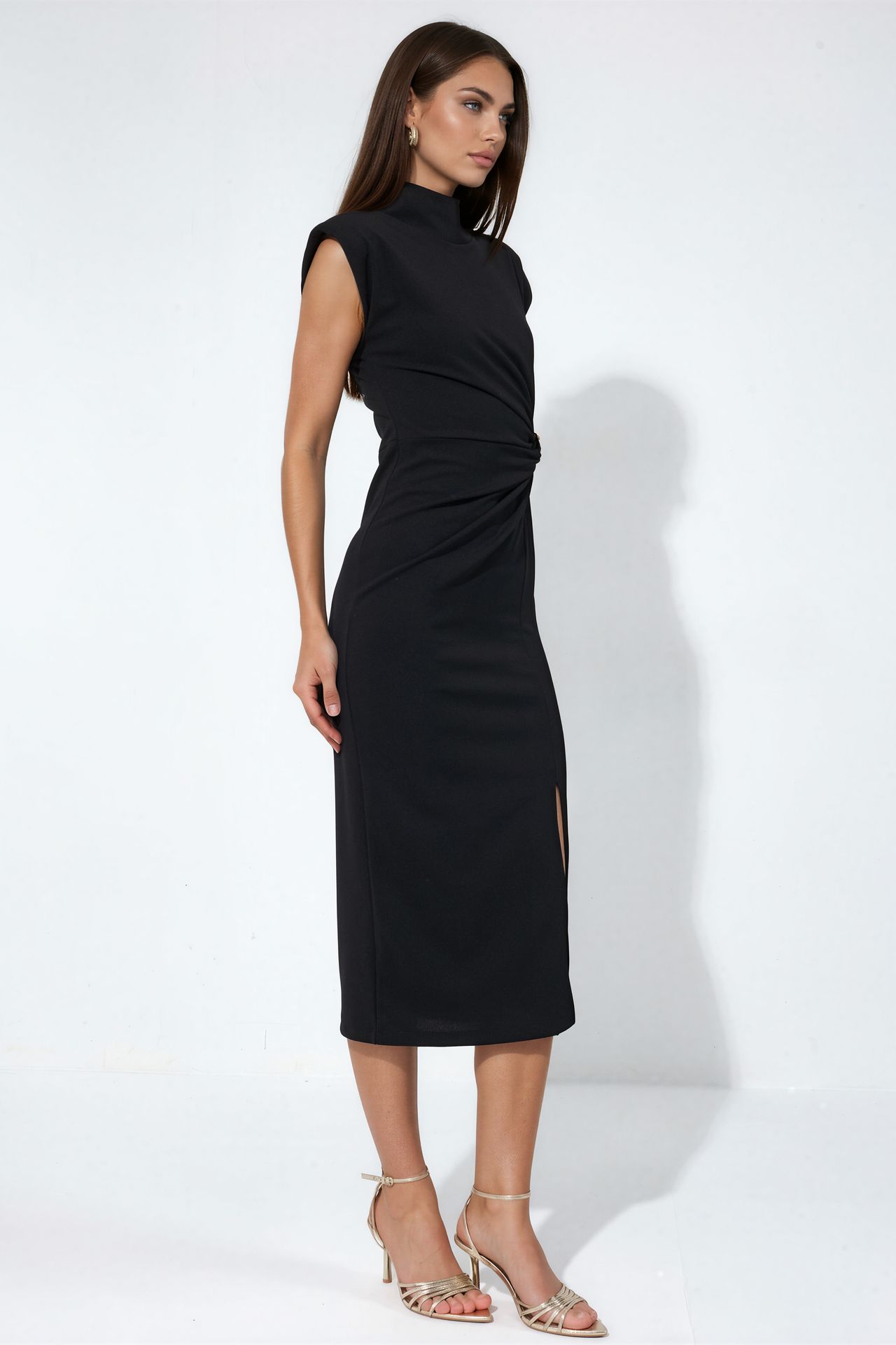 BUSEM Women’s Half Turtleneck Midi Dress 2