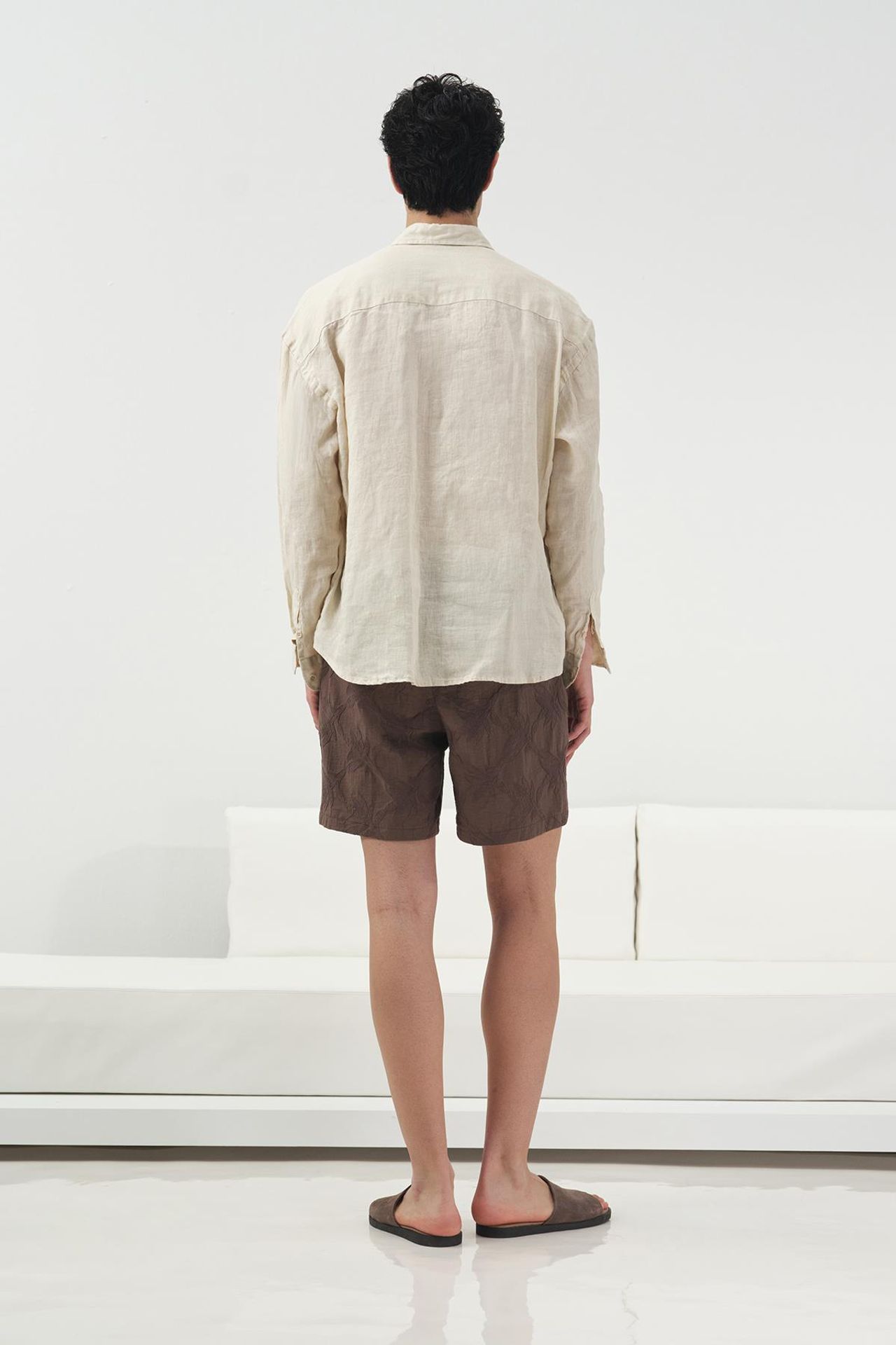 GIESTO Oversized Buttoned Linen Shirt 3