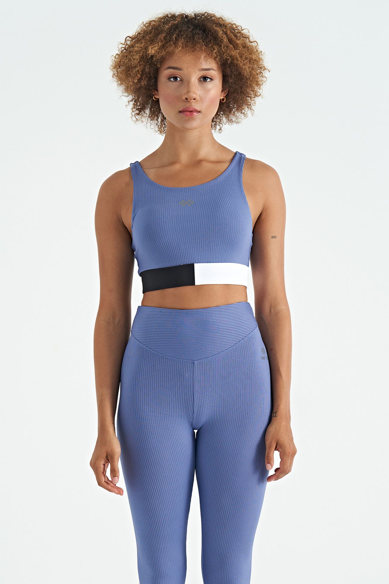 TOMMY Crop Sleeveless Color-block Sports Top 1