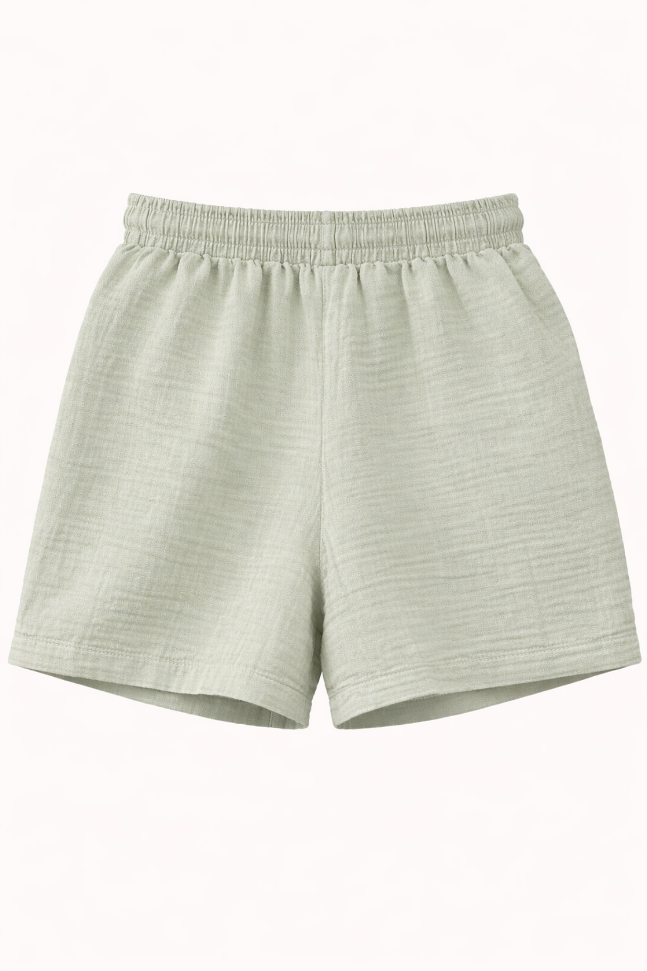 Mixray High-Waist Textured Wide-Leg Shorts