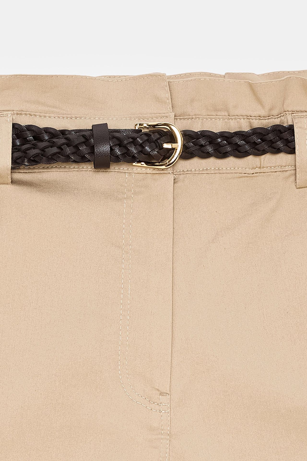 DILVIN High-Waist Belted Chino Shorts 7