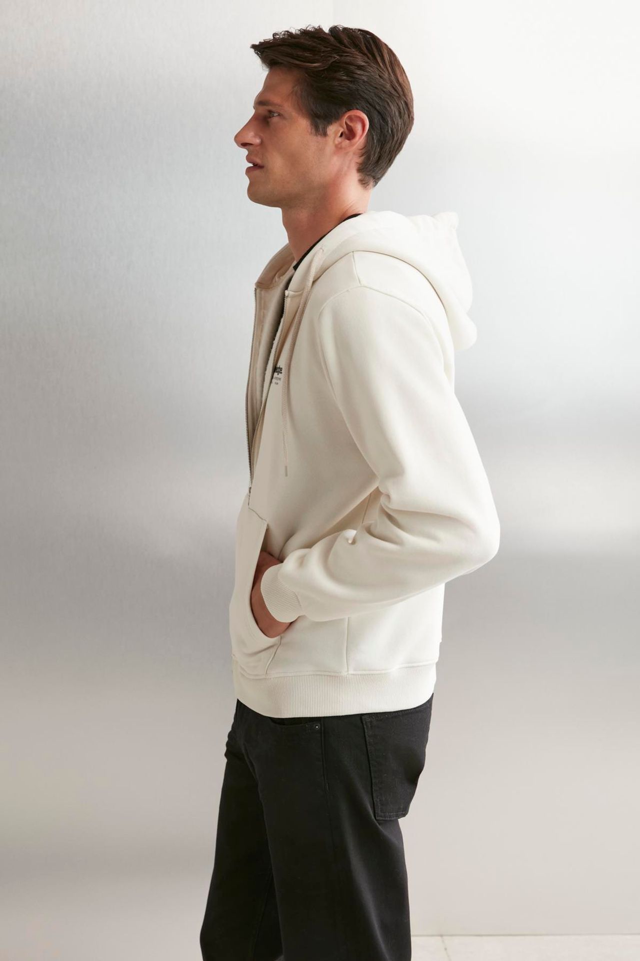GRIMELANGE Kapüşonlu Logolu Fermuarlı Sweatshirt 6