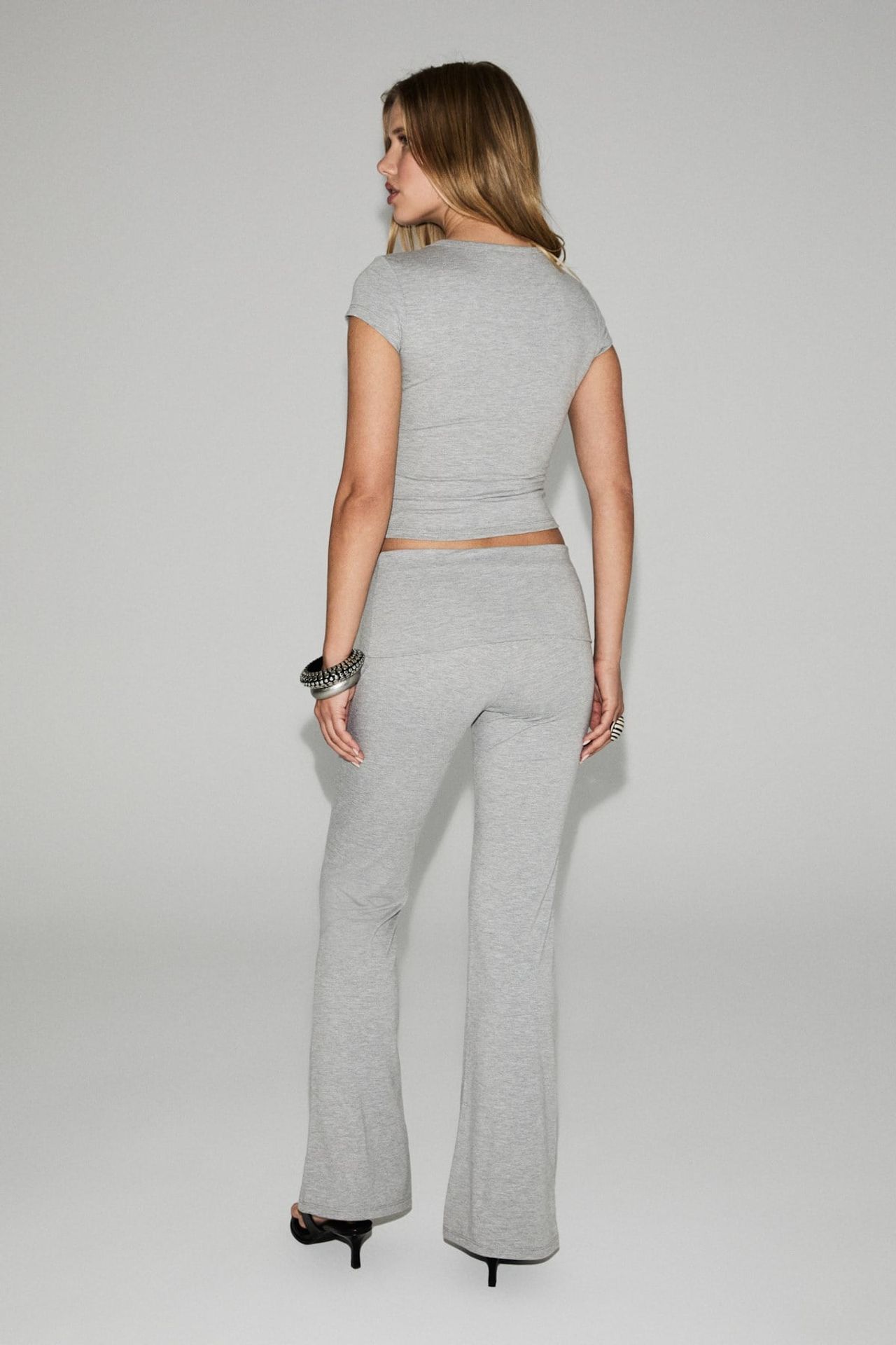 GRIMELANGE Printed Crew Neck Flare Leg 2-Piece Coord 6