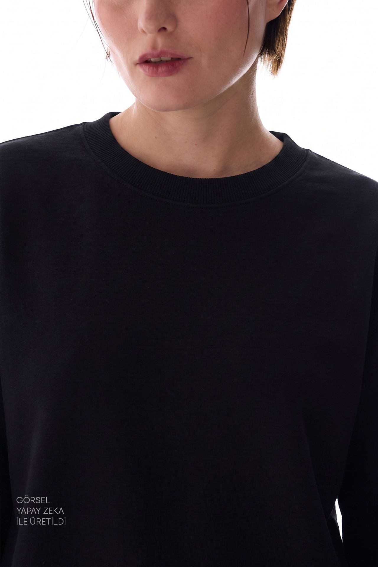 PENTI Modal Crew Neck Oversized Sweatshirt 5