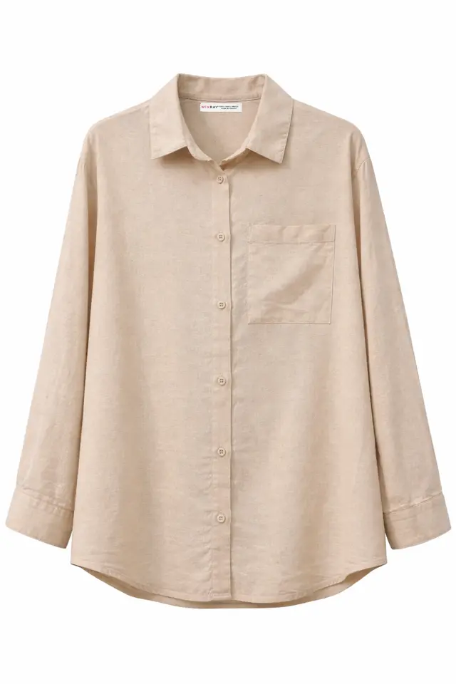 Mixray Oversize Linen Blend Shirt