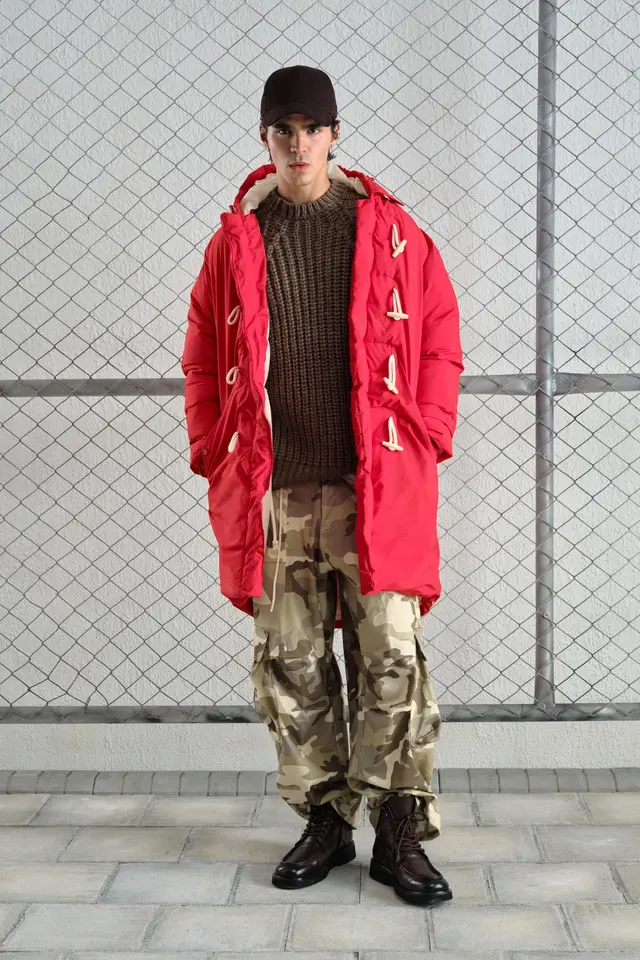 GIESTO Thick Hooded Long Puffe Coat with Pockets