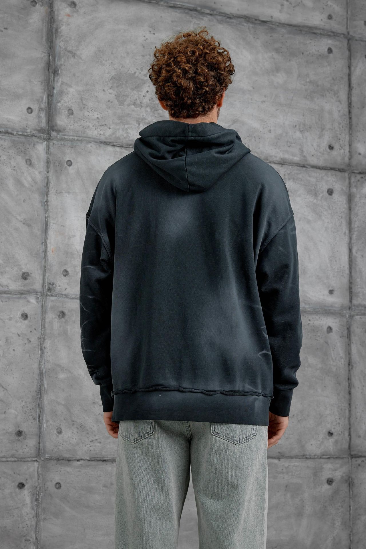 NOMARC Baskılı Kapüşonlu Oversize Sweatshirt 4
