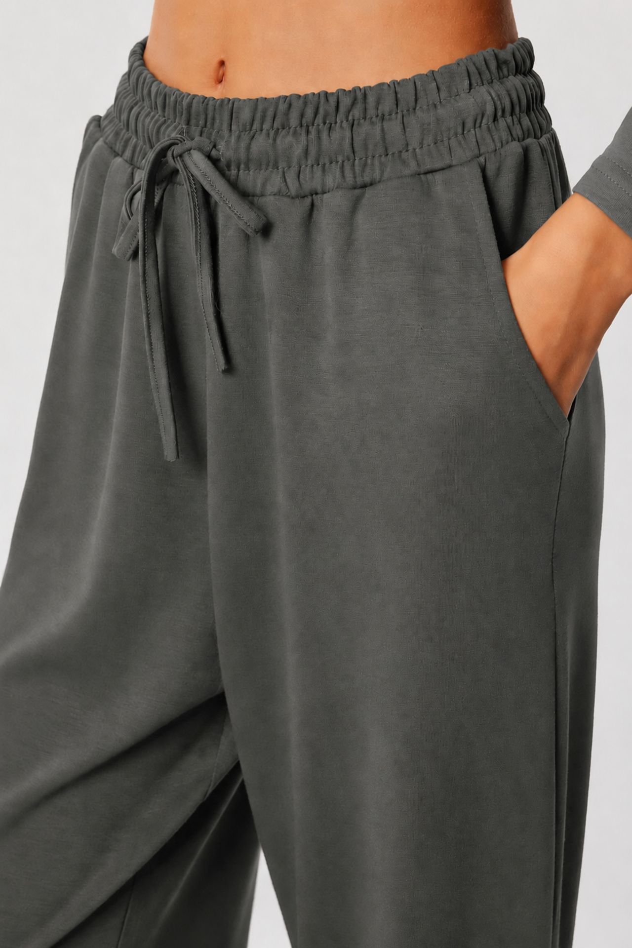 ISTANBUL Wide Leg Two-Piece Set with Crew Neck Blouse 6