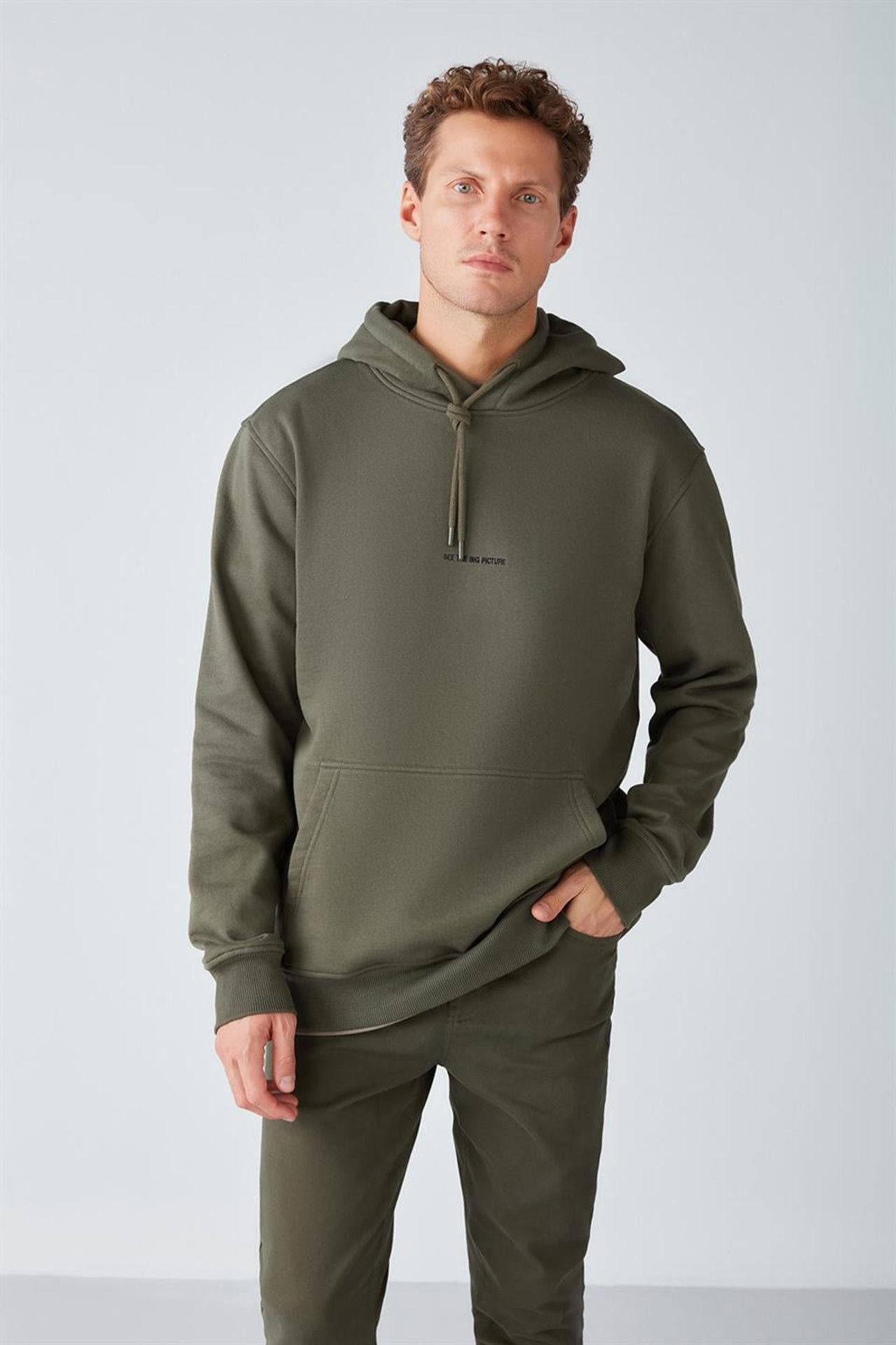 GRIMELANGE Kapüşonlu Cepli Büzgülü Sweatshirt 1