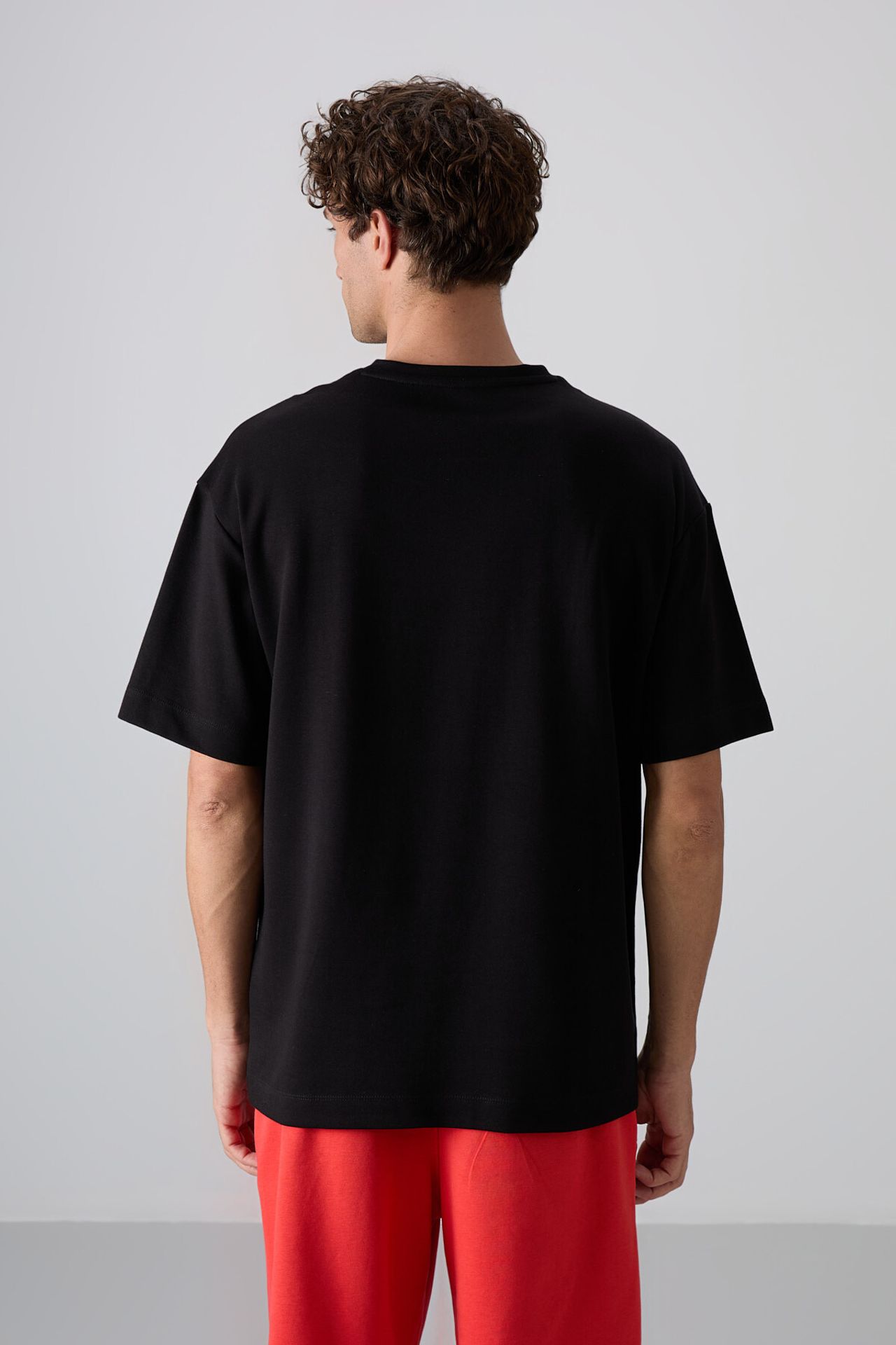 TOMMY Oversized Cotton-Blend Crew Neck T-Shirt 5