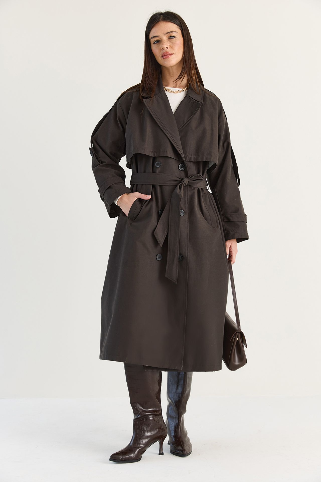 LUCCI Women's Trench Coat 4