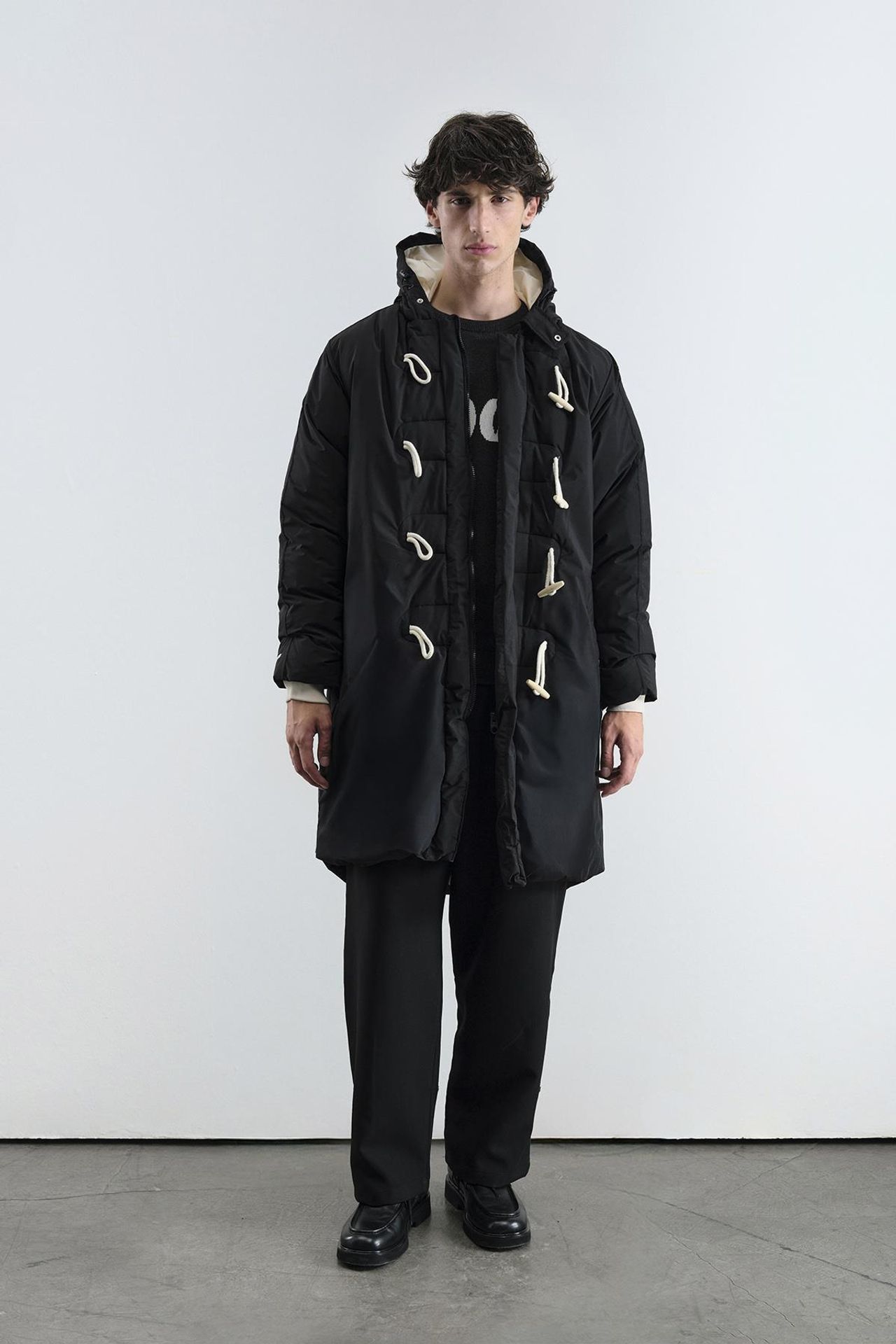 GIESTO Thick Hooded Puffer Down Coat with Pocket 1