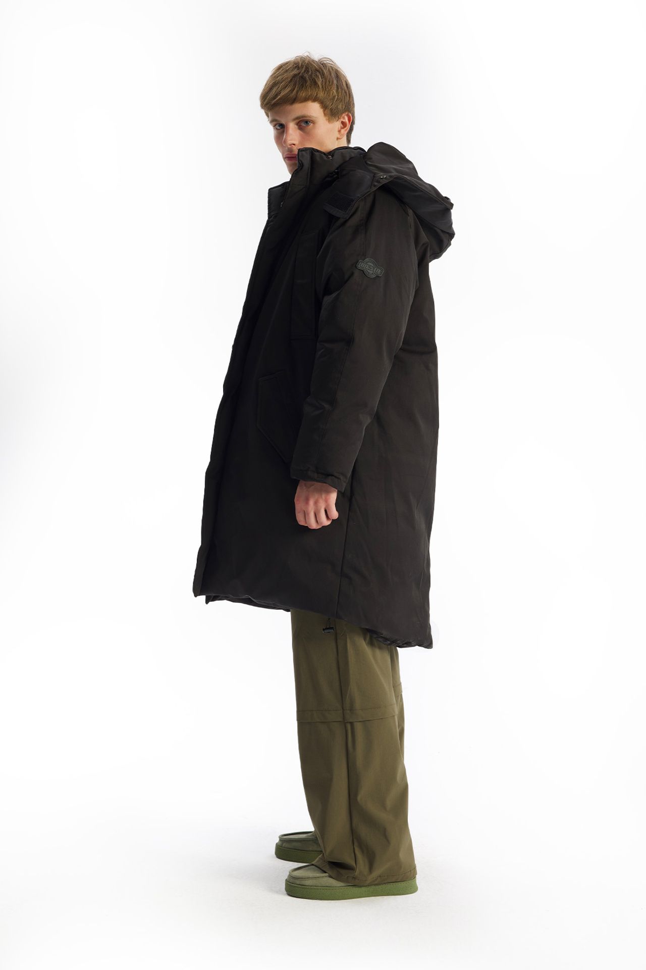 GIESTO Hooded Long Puffer Jacket with Pockets 3