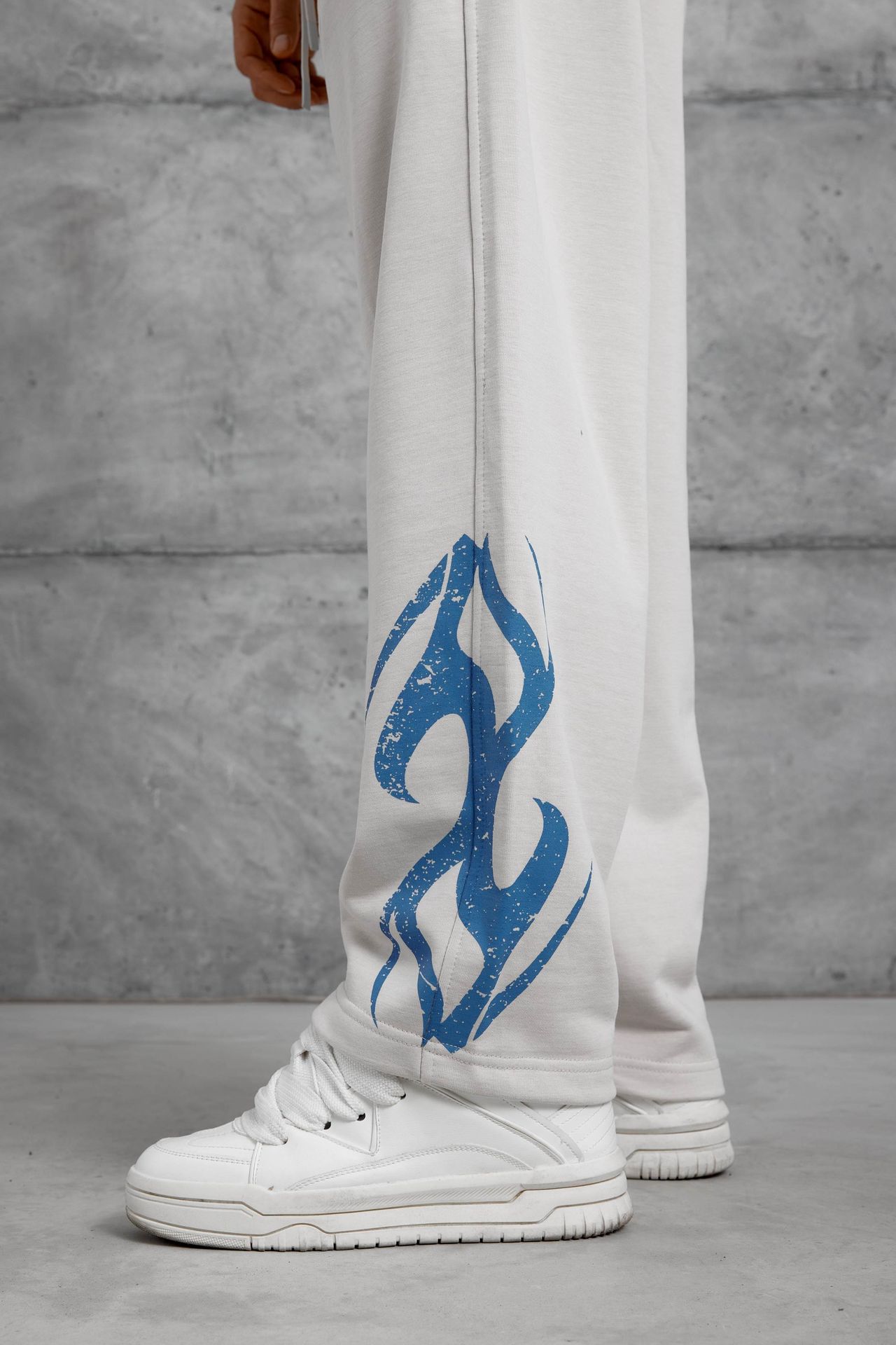 NOMARC Desenli Geniş Paça Büzgü İpli Jogger 4