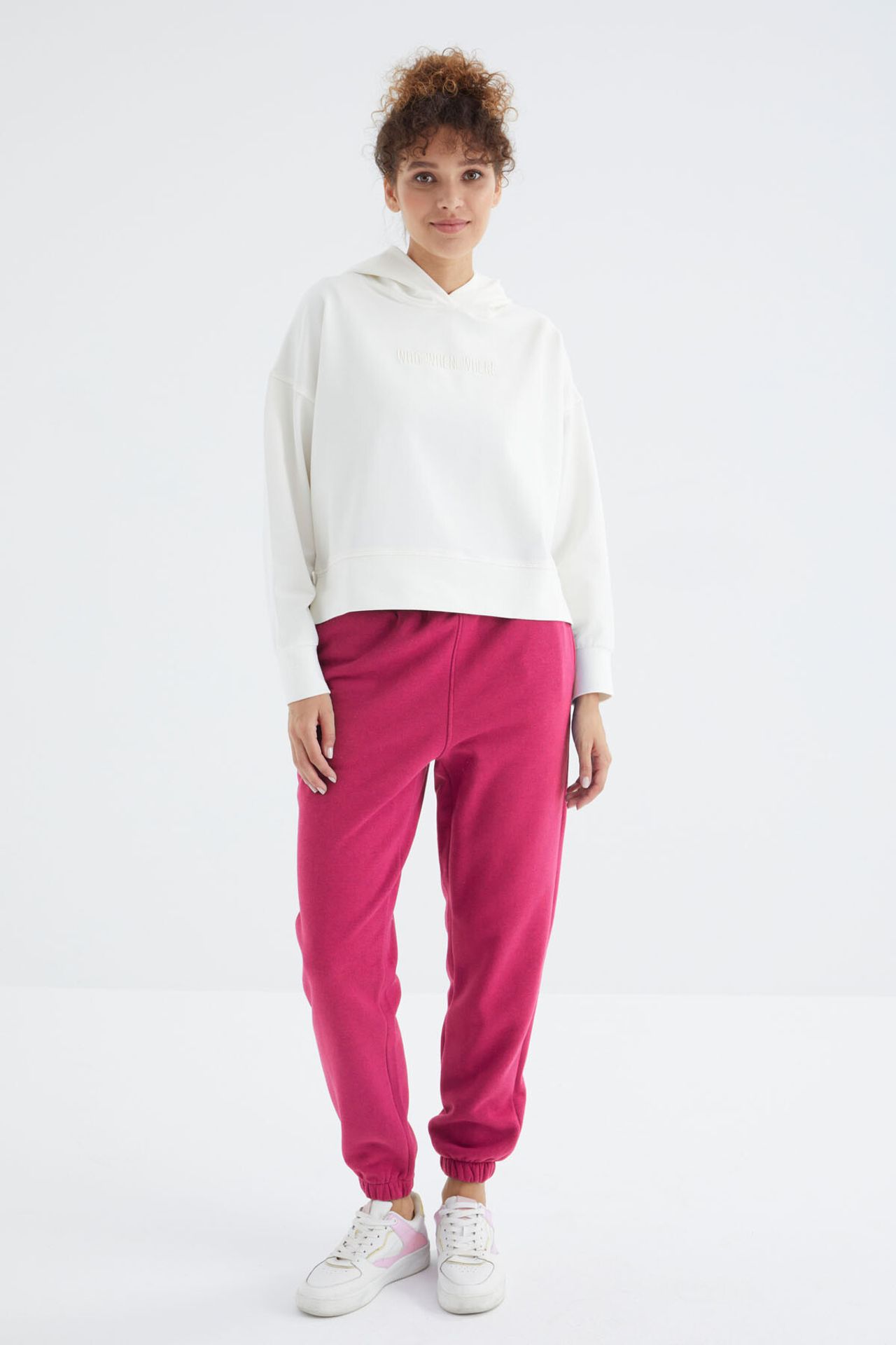 TOMMY Women's High-Waist Fleece Jogger Sweatpants 1