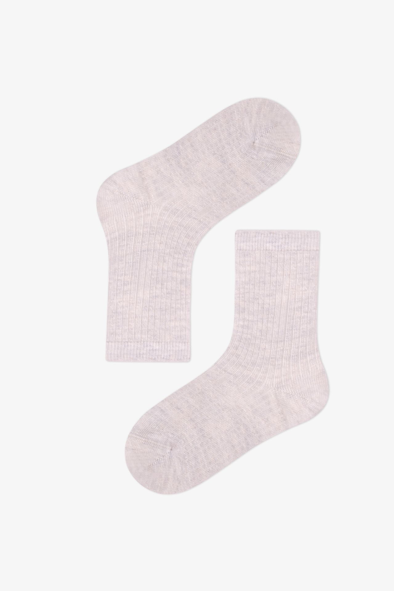 PENTI Boys' Signature Ribbed Cotton Pair Crew Socks 3