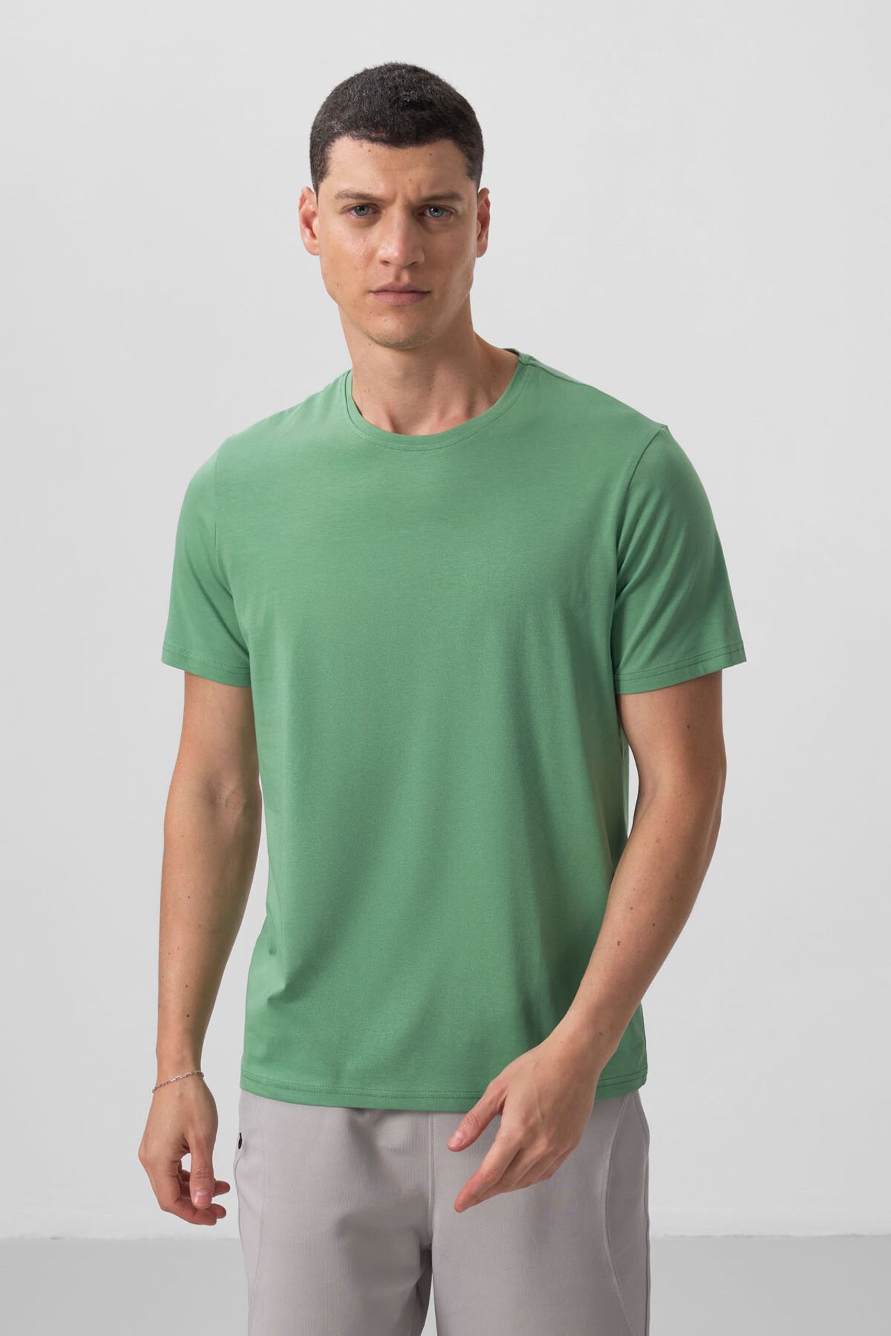 TOMMY Men's Cotton Elastane Crew Neck T-Shirt 5