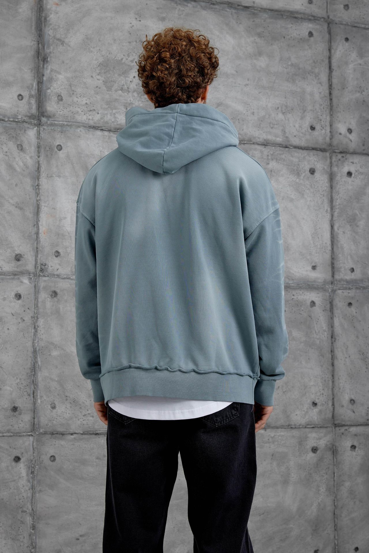 NOMARC Baskılı Kapüşonlu Oversize Sweatshirt 4