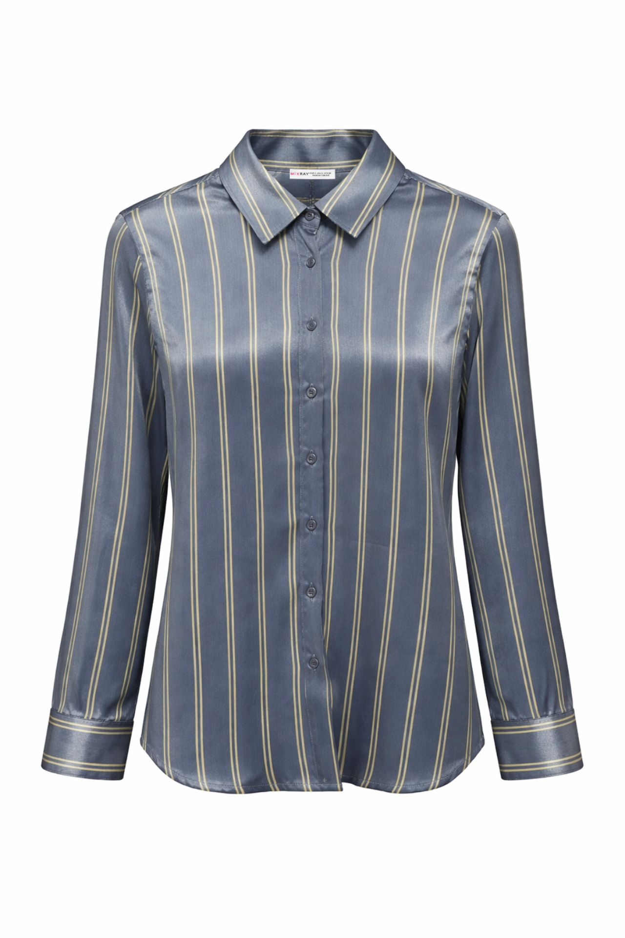 MIXRAY Women's Striped Shirt 6