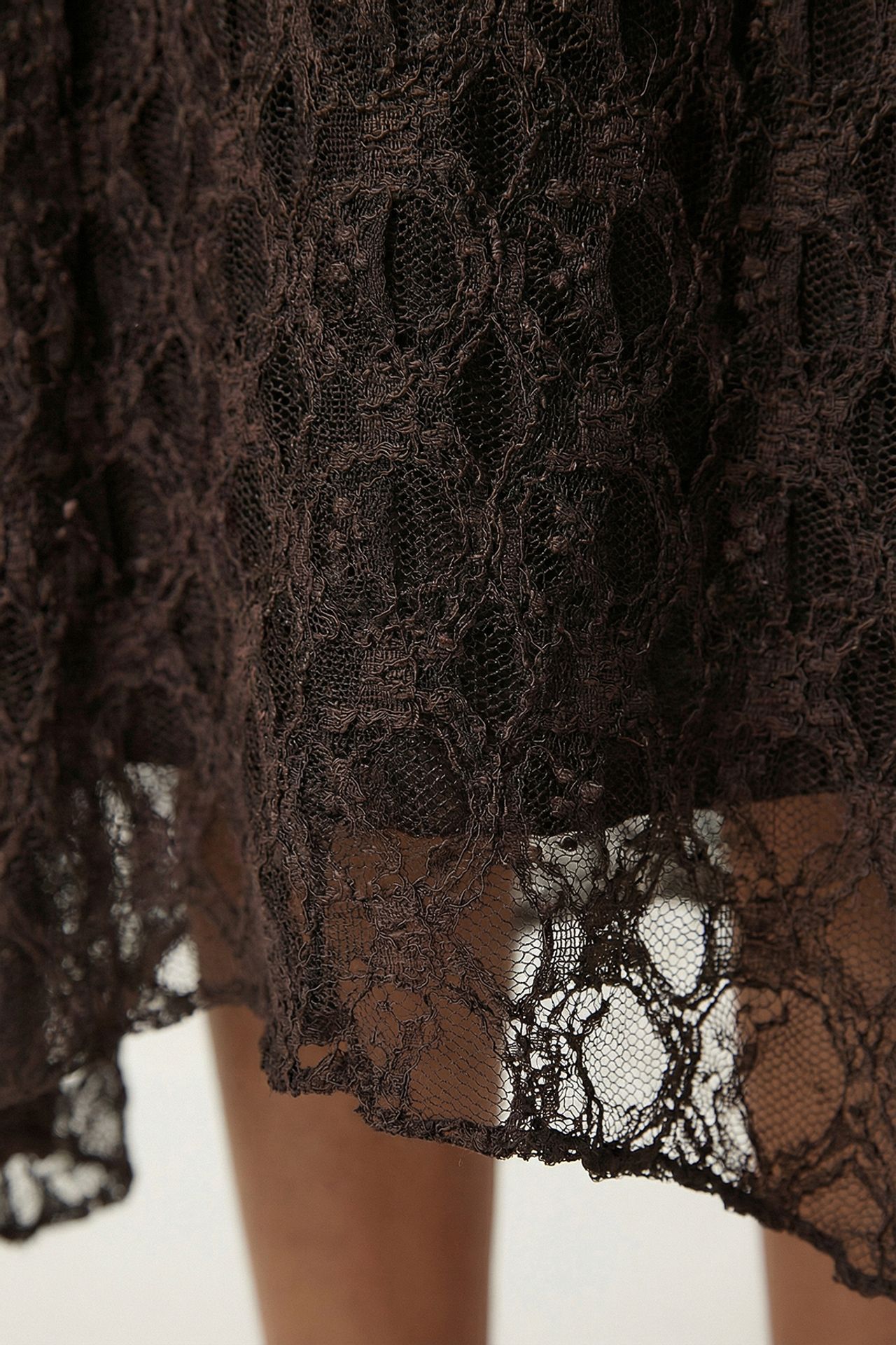 ISTANBUL High Waist Lace Midi Skirt 5