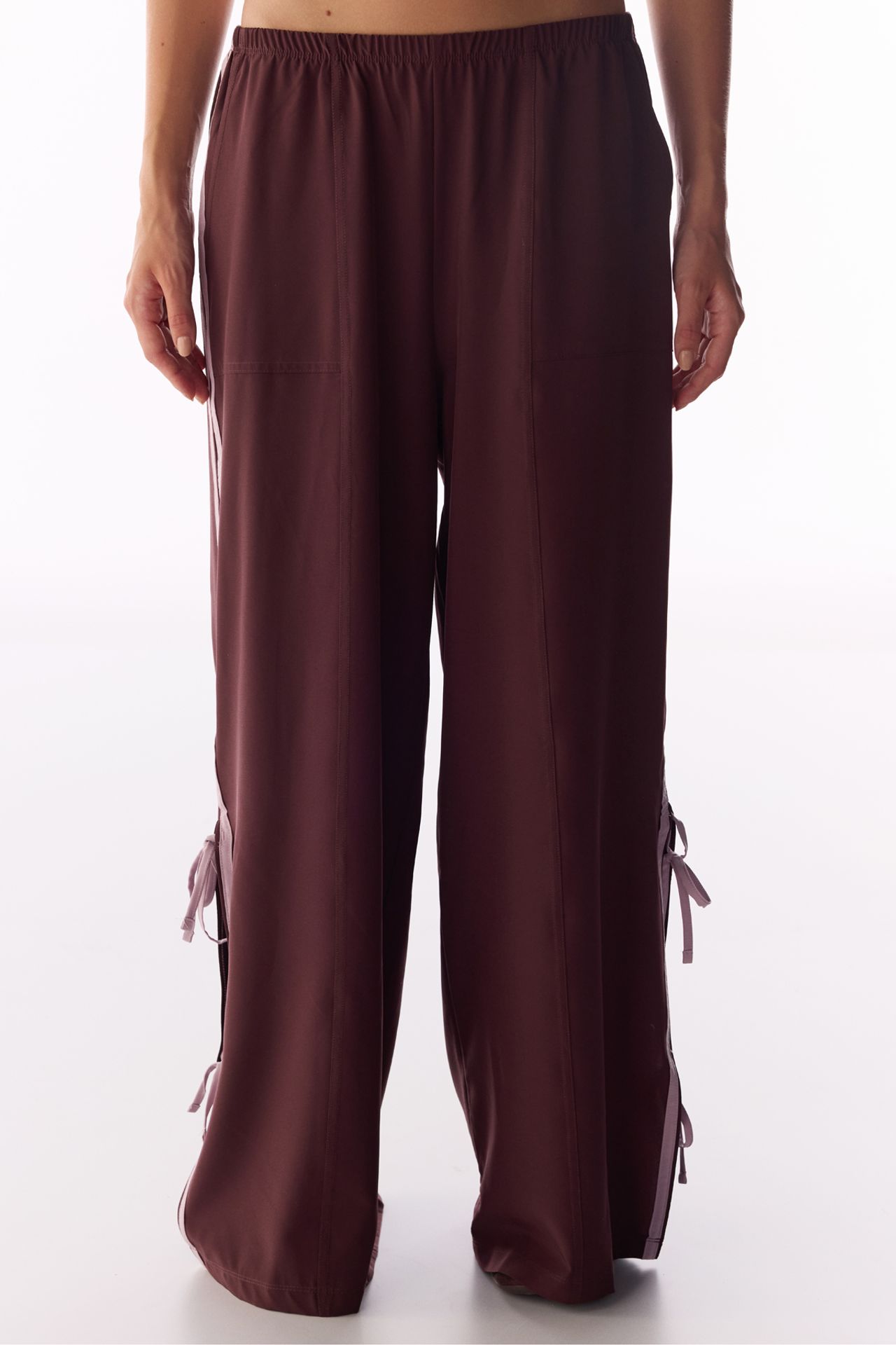 PENTI Ribbon Detail Wide-Leg Parachute Trousers 3