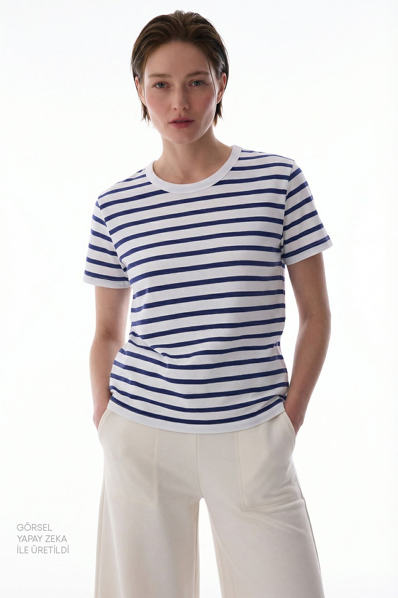 PENTI Stripe Premium Striped Short Sleeve T-Shirt 1