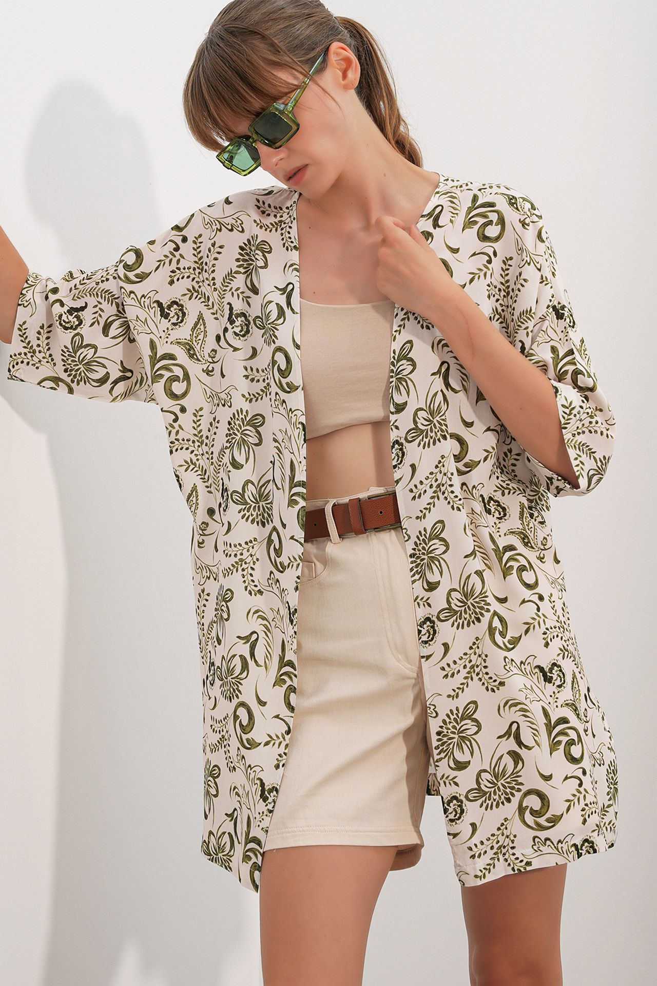 BDART Long Printed Viscose Kimono