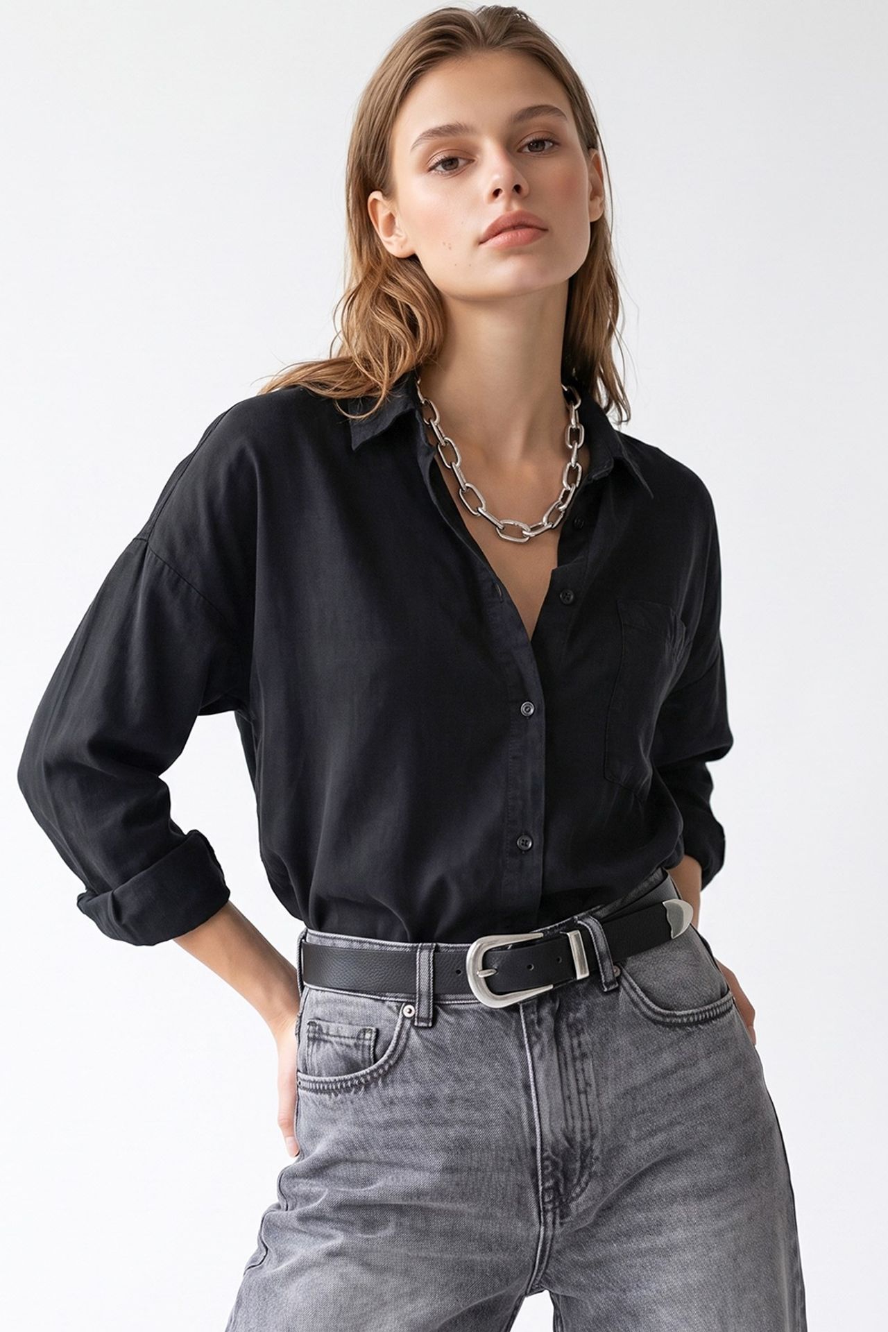 MIXRAY Women's Tencel Shirt 3