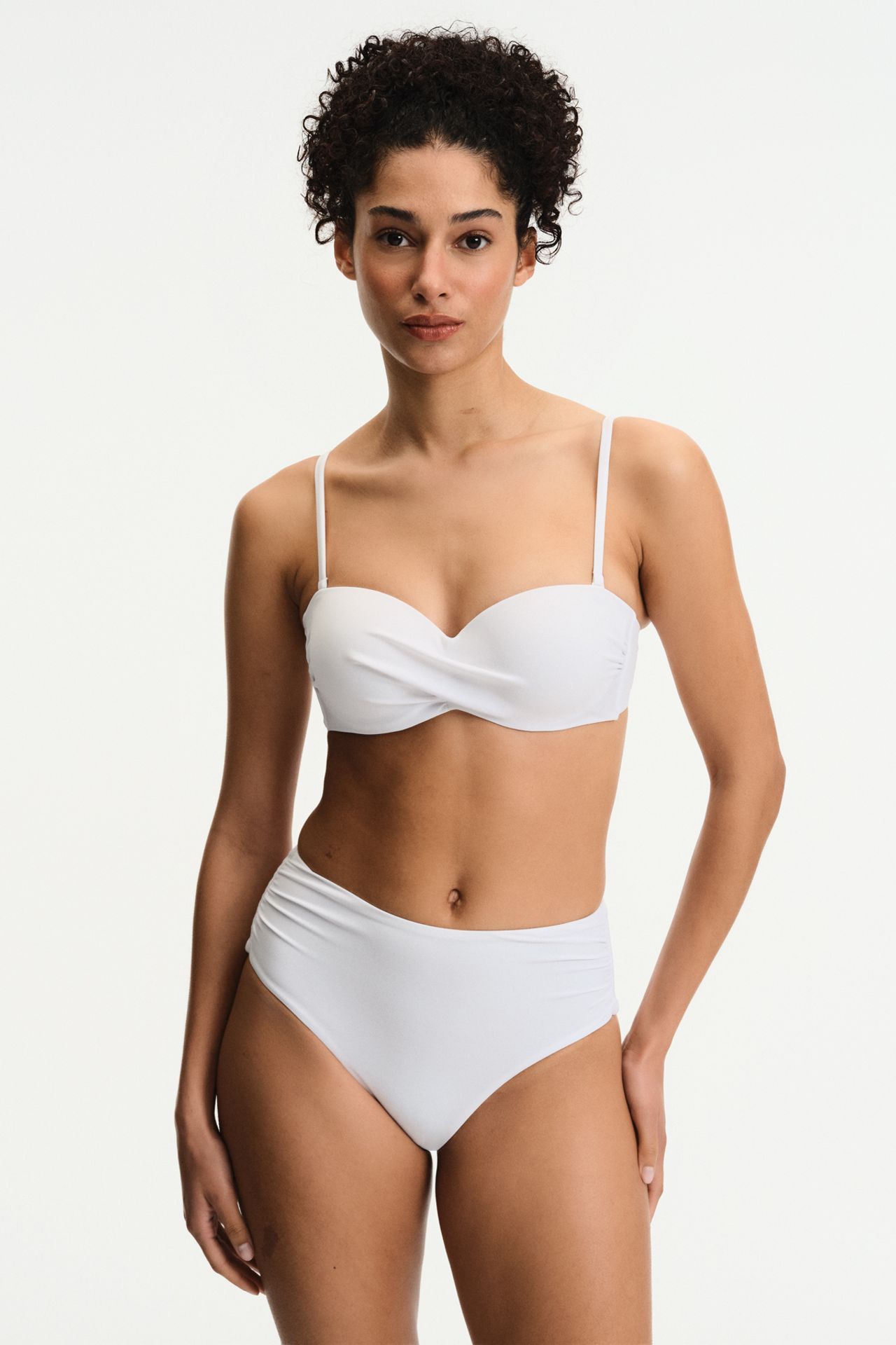 PENTI High Ruched High Waist Bikini Bottom 3