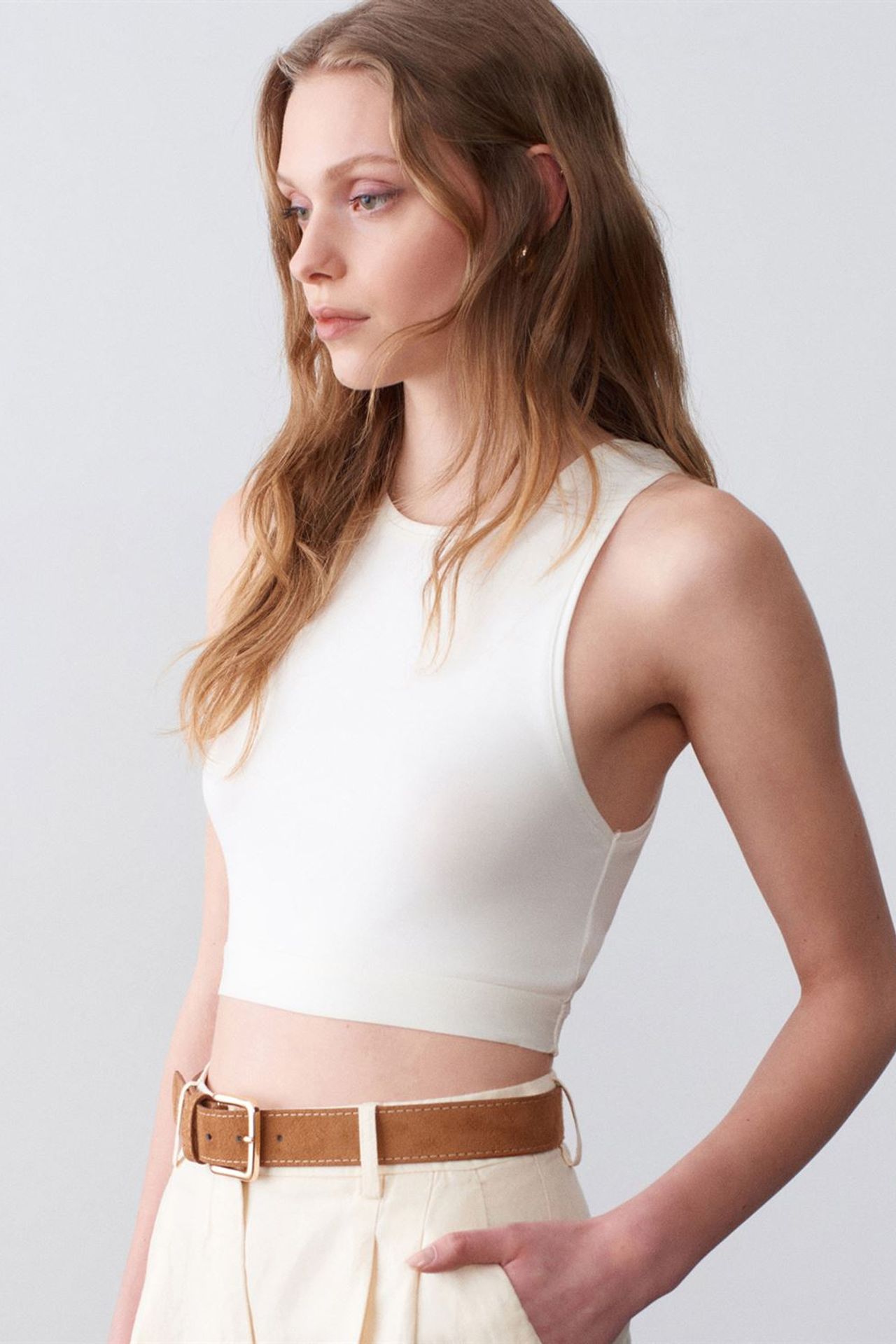 DILVIN High-Waist Wide-Leg Tailored Shorts 3