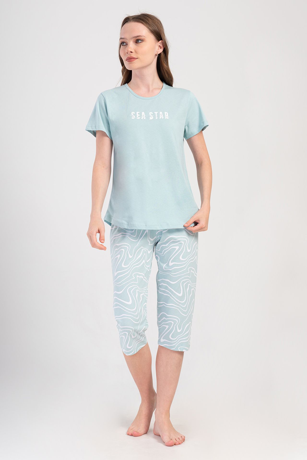 YAKE Rahat İki Parçalı Pijama Takımı 1