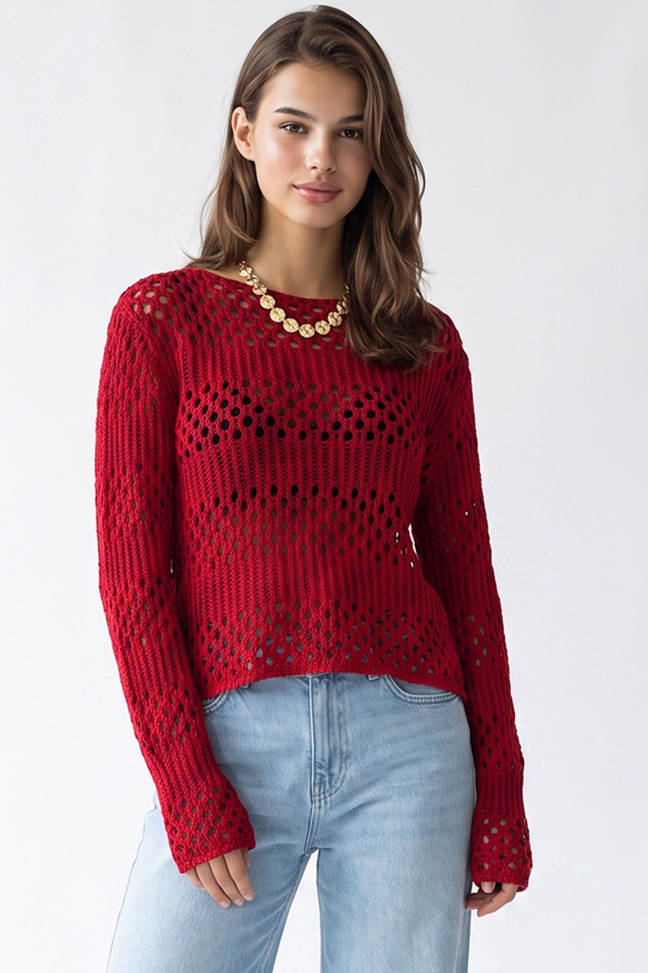 MIXRAY Women's Knit Sweater